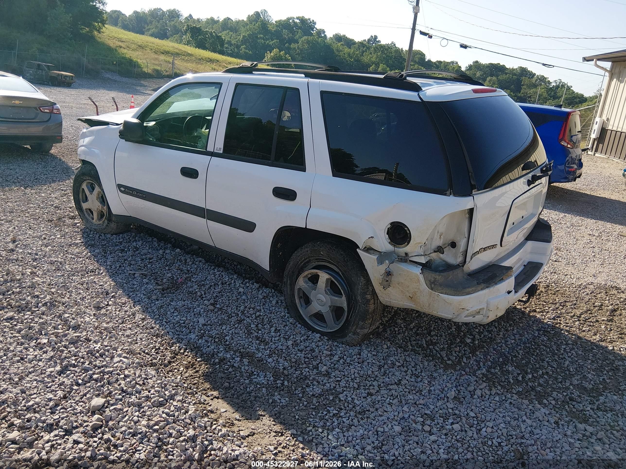 2004 Chevrolet Trailblazer Ls Белый vin: 1GNDT13S342422938