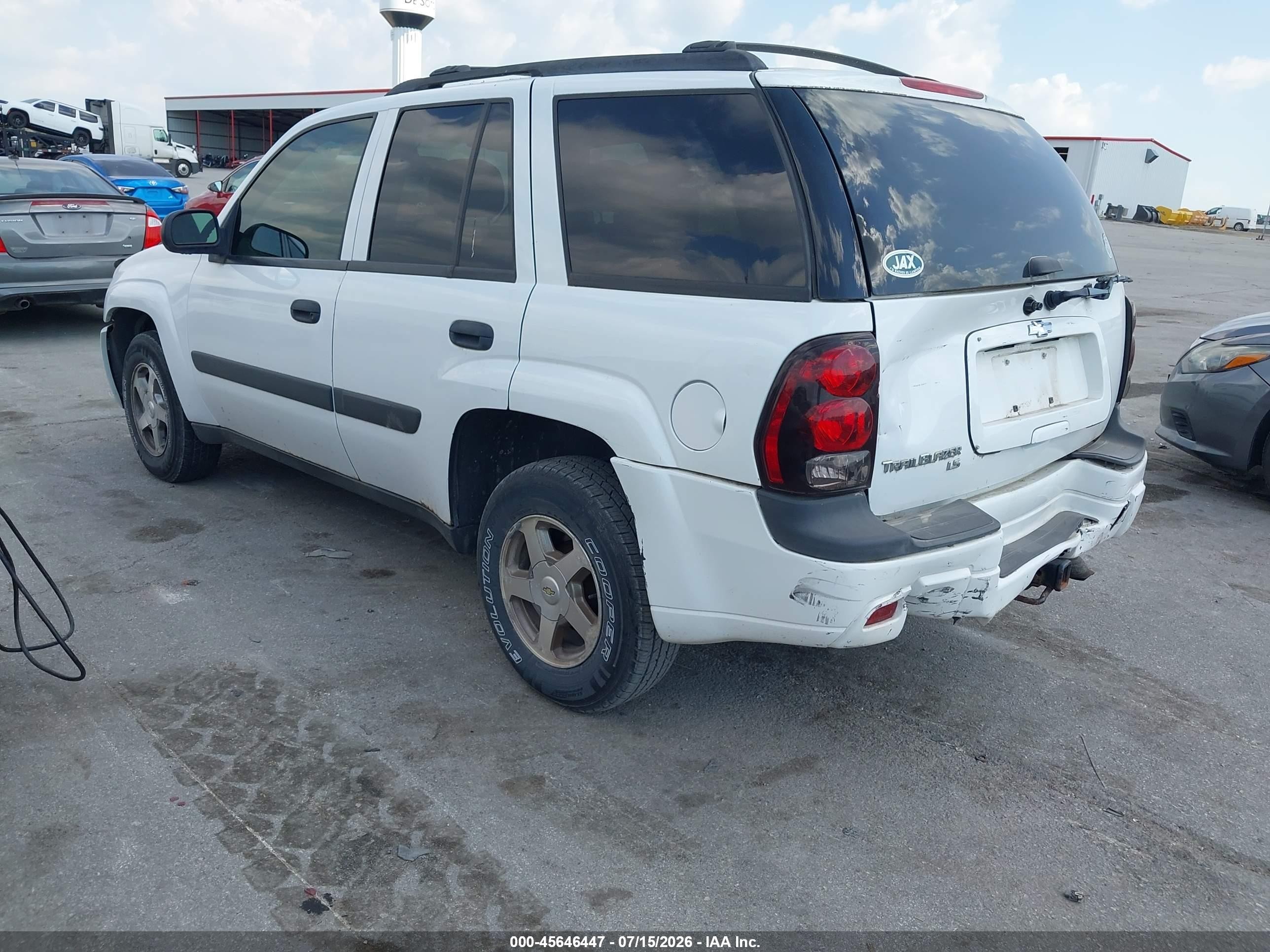 2005 Chevrolet Trailblazer Ls White vin: 1GNDT13S352237709