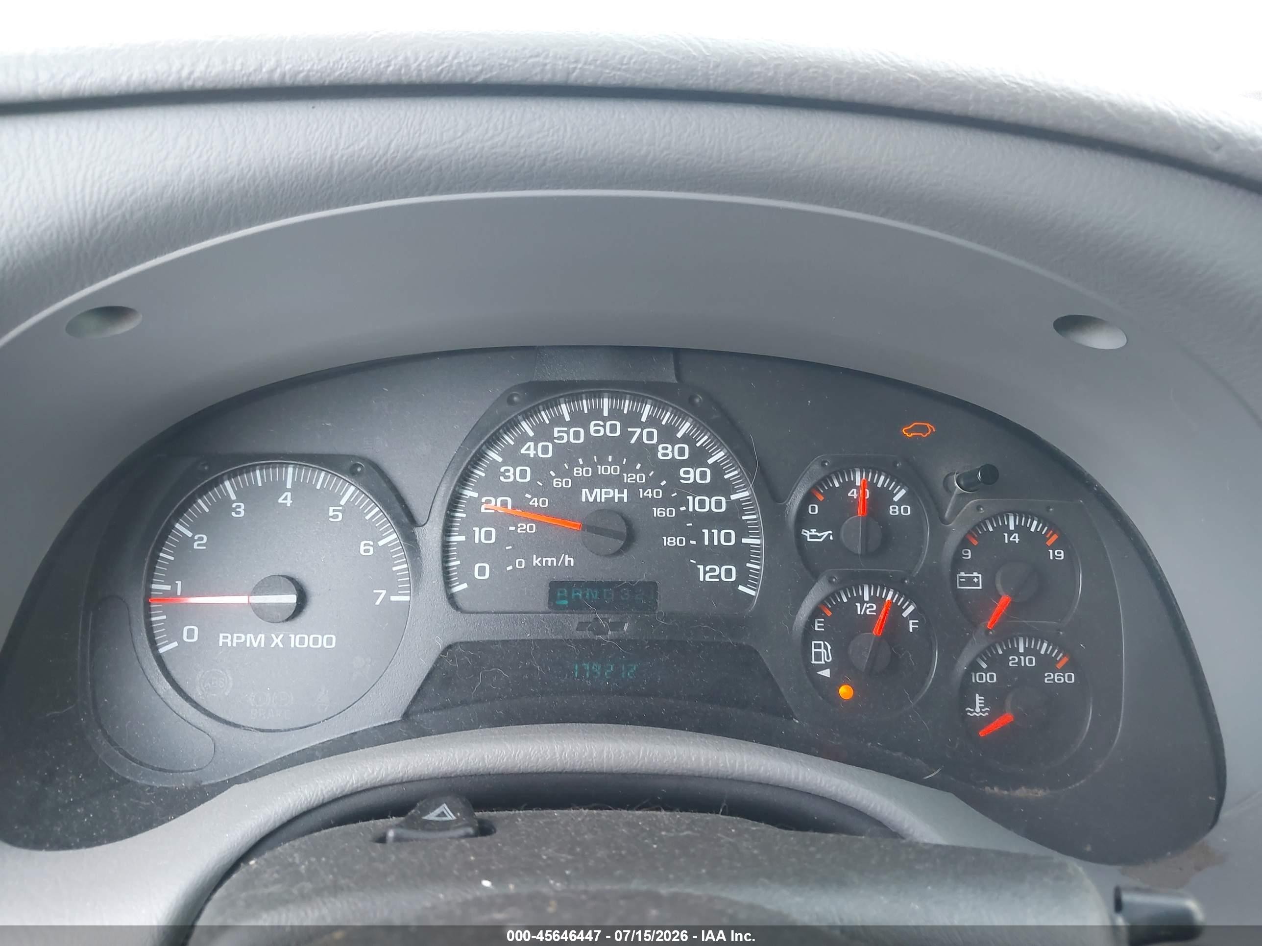 2005 Chevrolet Trailblazer Ls White vin: 1GNDT13S352237709