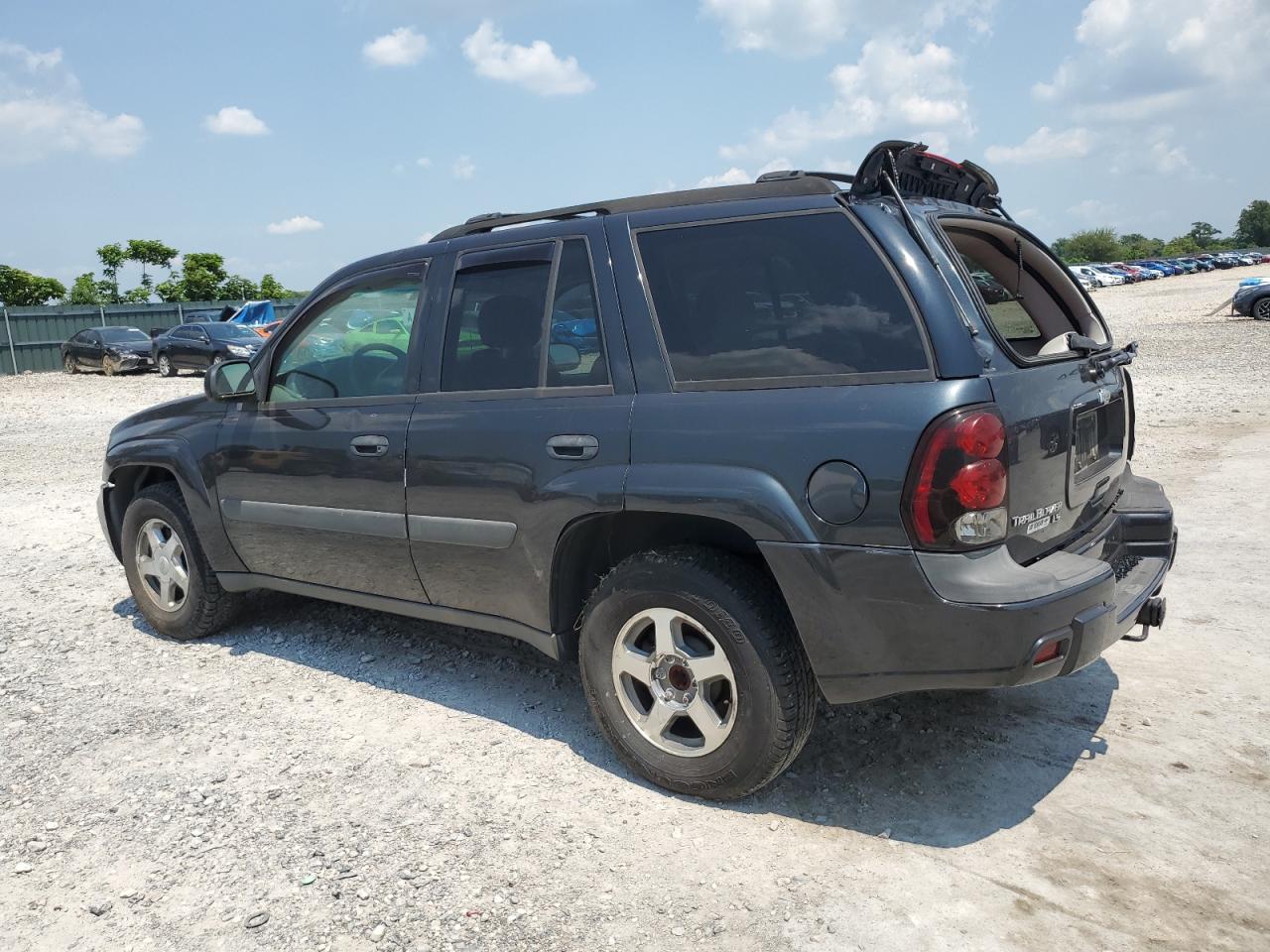 2005 Chevrolet Trailblazer Ls Blue vin: 1GNDT13S352307869