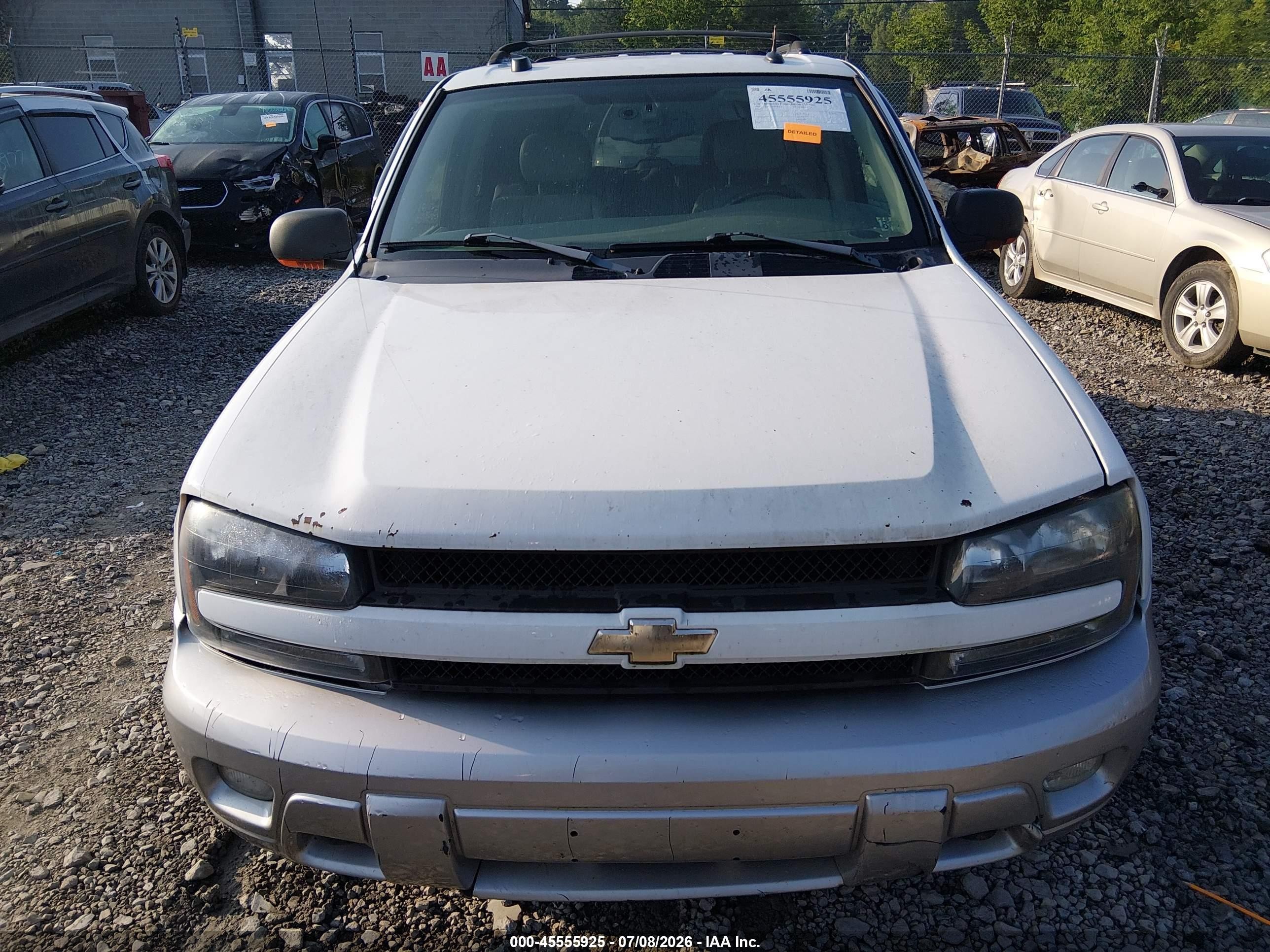 2005 Chevrolet Trailblazer Lt White vin: 1GNDT13S352331234