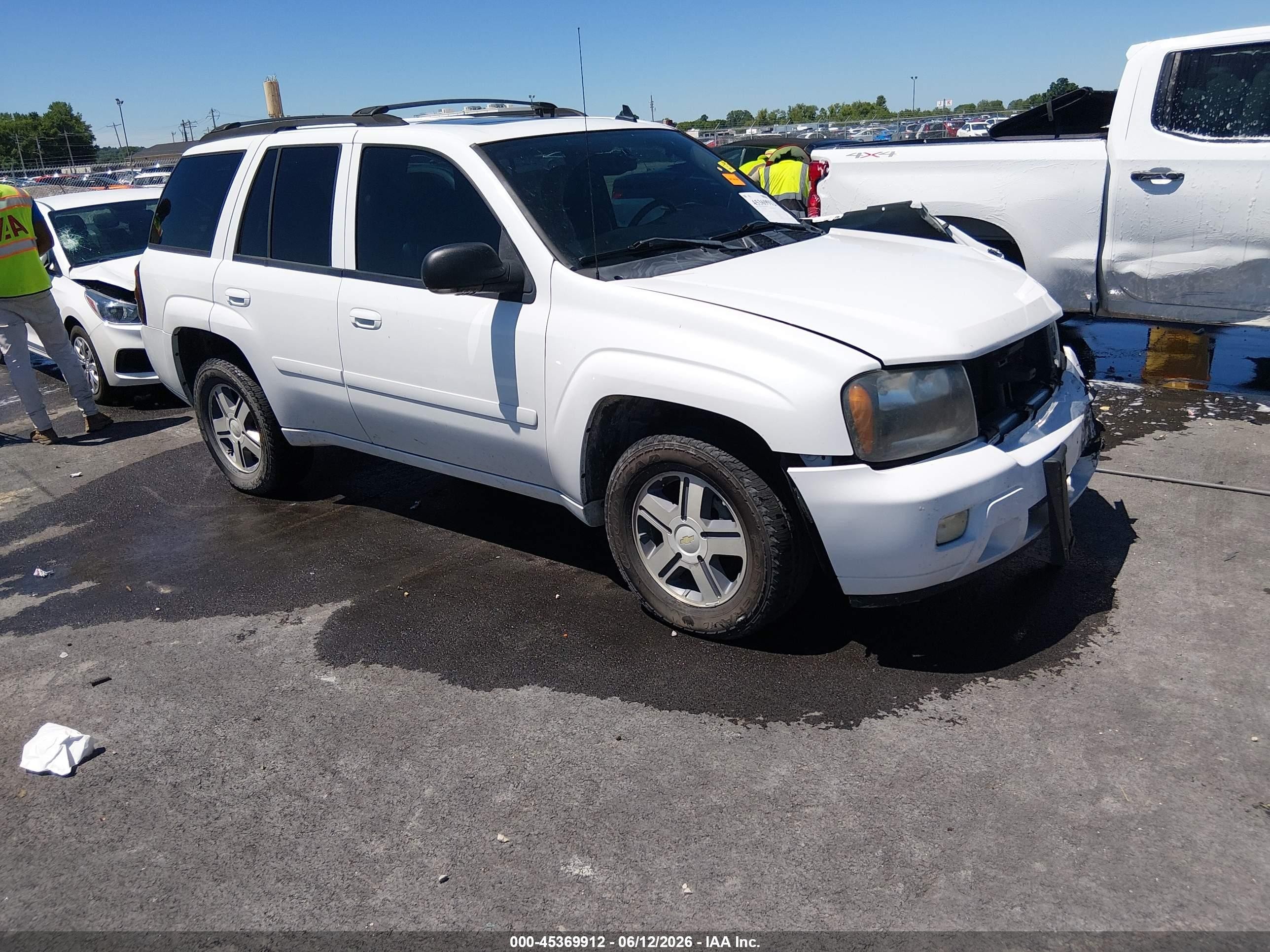 2006 Chevrolet Trailblazer Lt White vin: 1GNDT13S362312751
