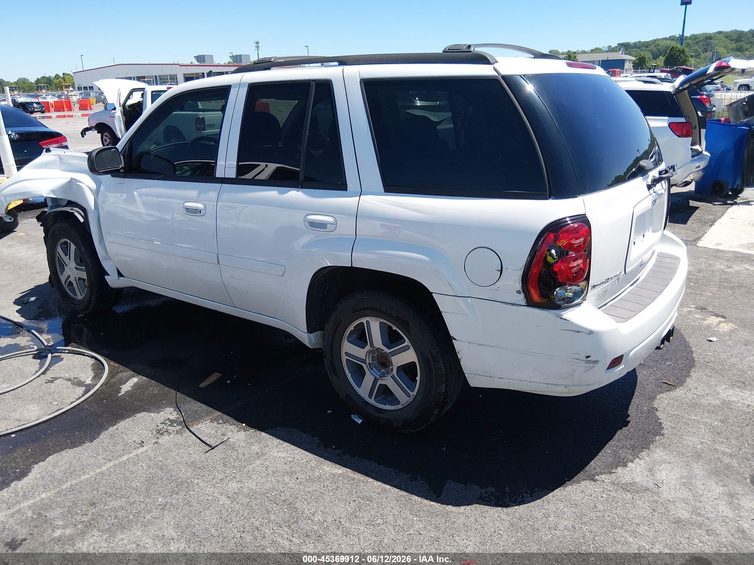 2006 Chevrolet Trailblazer Lt White vin: 1GNDT13S362312751