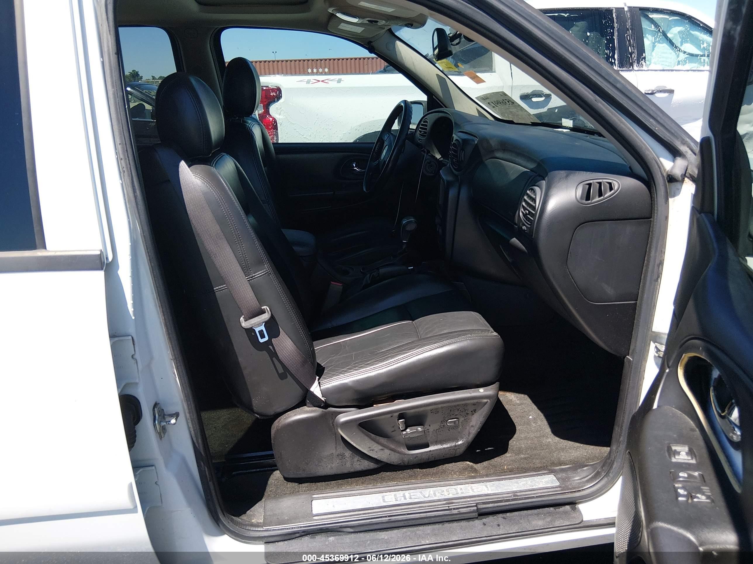 2006 Chevrolet Trailblazer Lt White vin: 1GNDT13S362312751