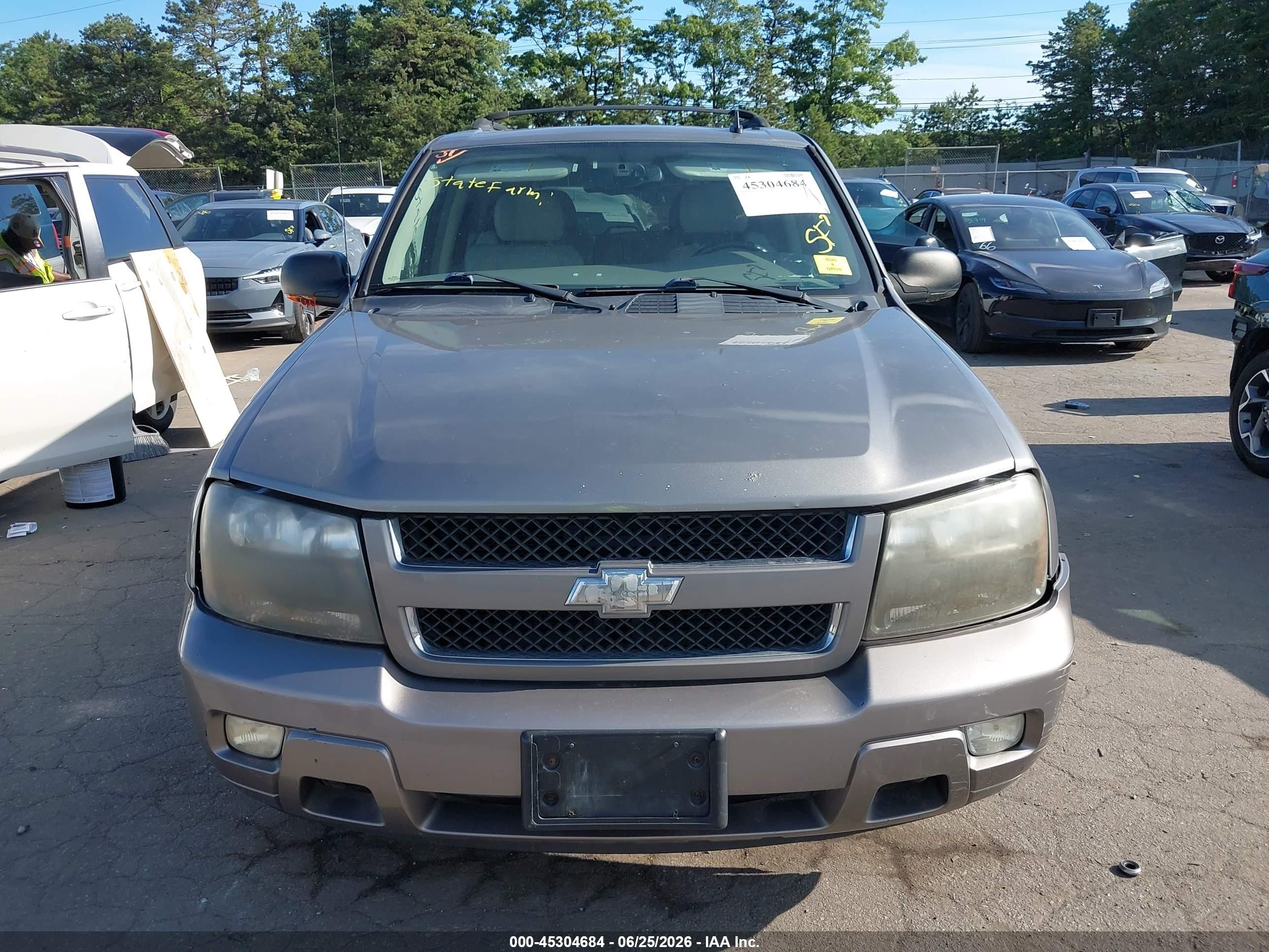 2007 Chevrolet Trailblazer Lt Серый vin: 1GNDT13S372103334