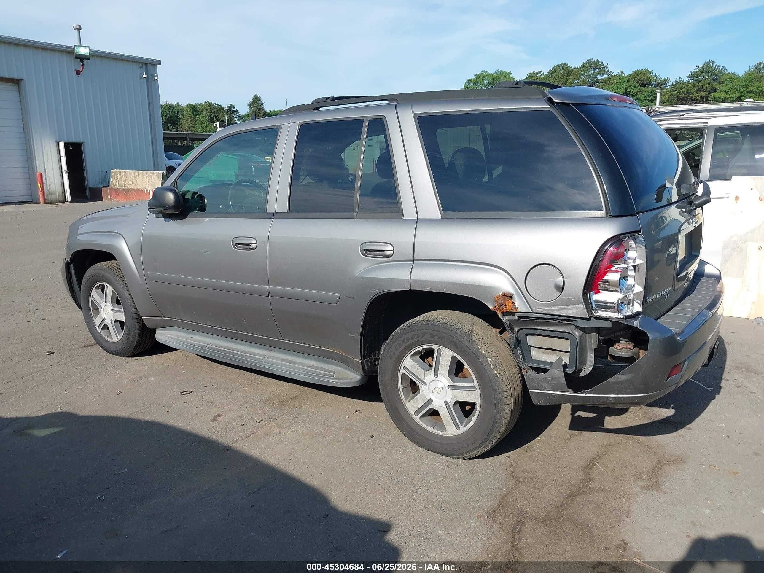 2007 Chevrolet Trailblazer Lt Серый vin: 1GNDT13S372103334