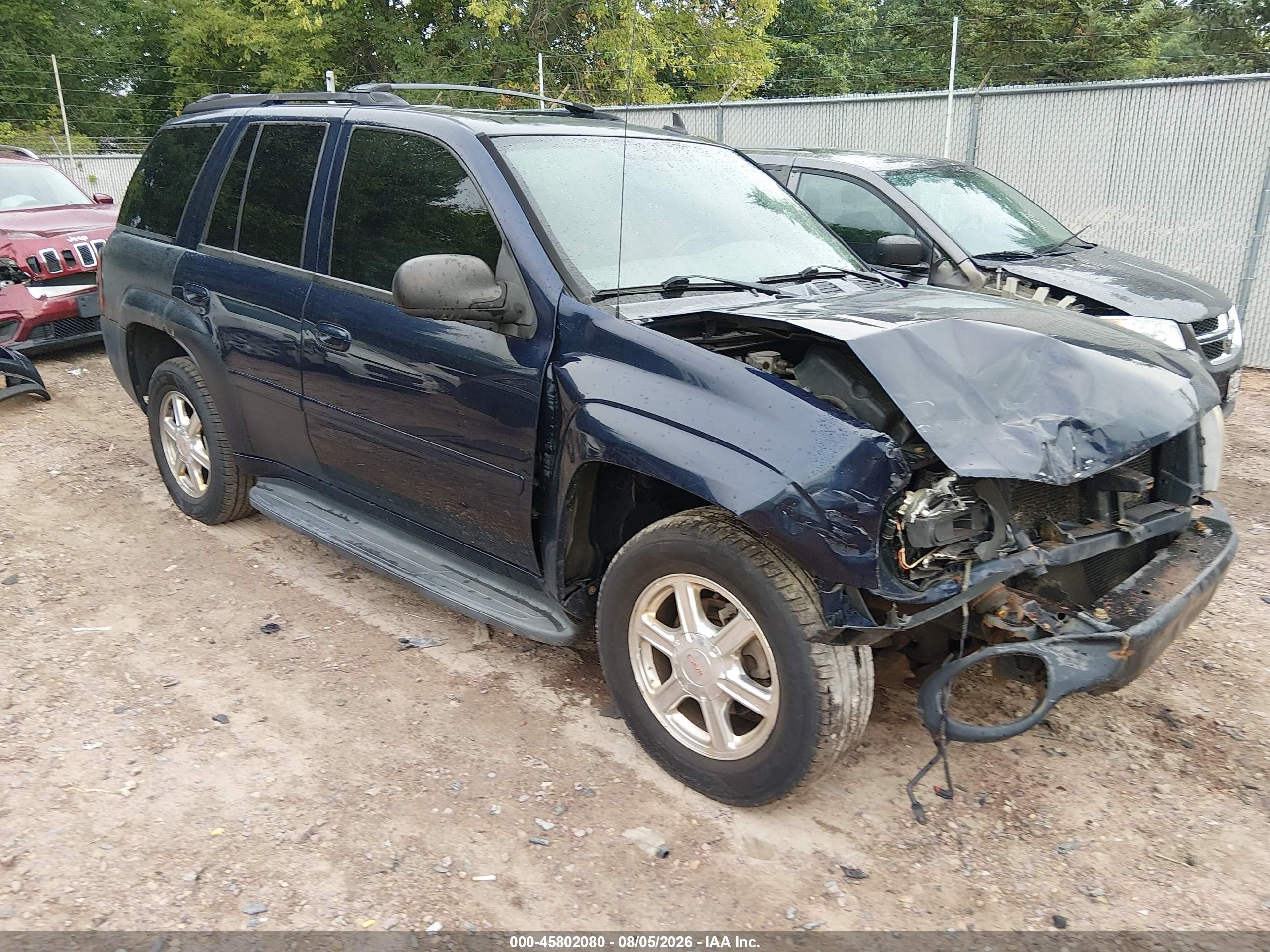 2007 Chevrolet Trailblazer Lt Blue vin: 1GNDT13S372124071