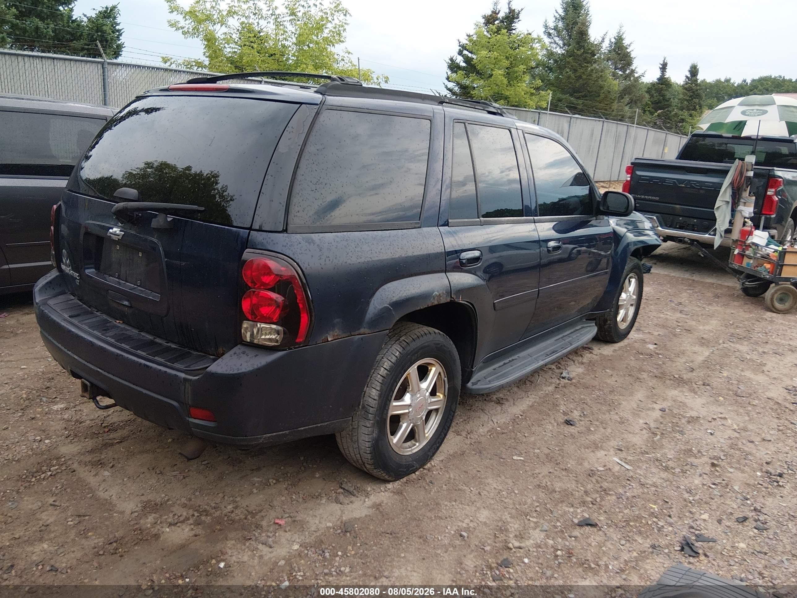 2007 Chevrolet Trailblazer Lt Blue vin: 1GNDT13S372124071