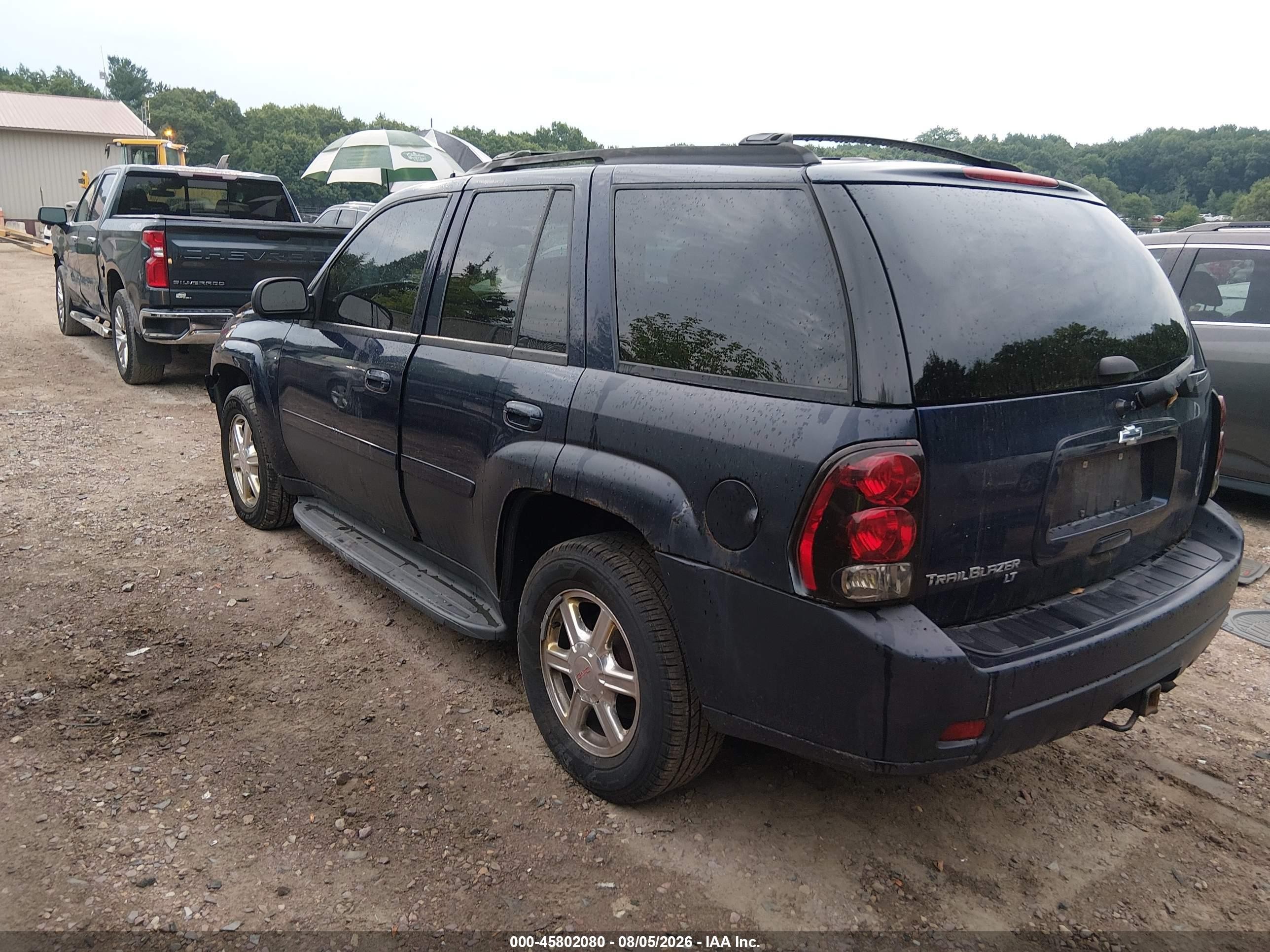 2007 Chevrolet Trailblazer Lt Blue vin: 1GNDT13S372124071