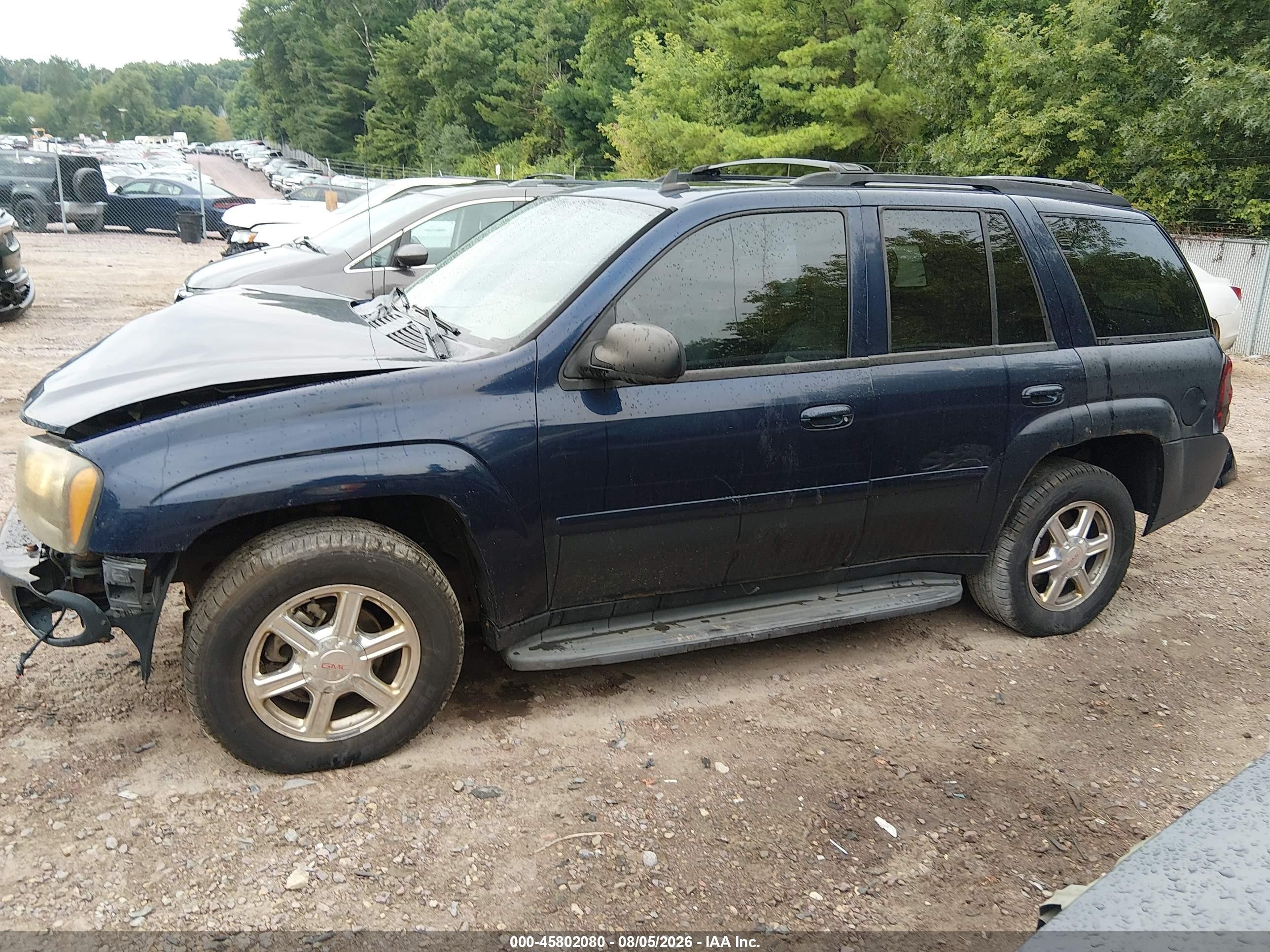 2007 Chevrolet Trailblazer Lt Blue vin: 1GNDT13S372124071