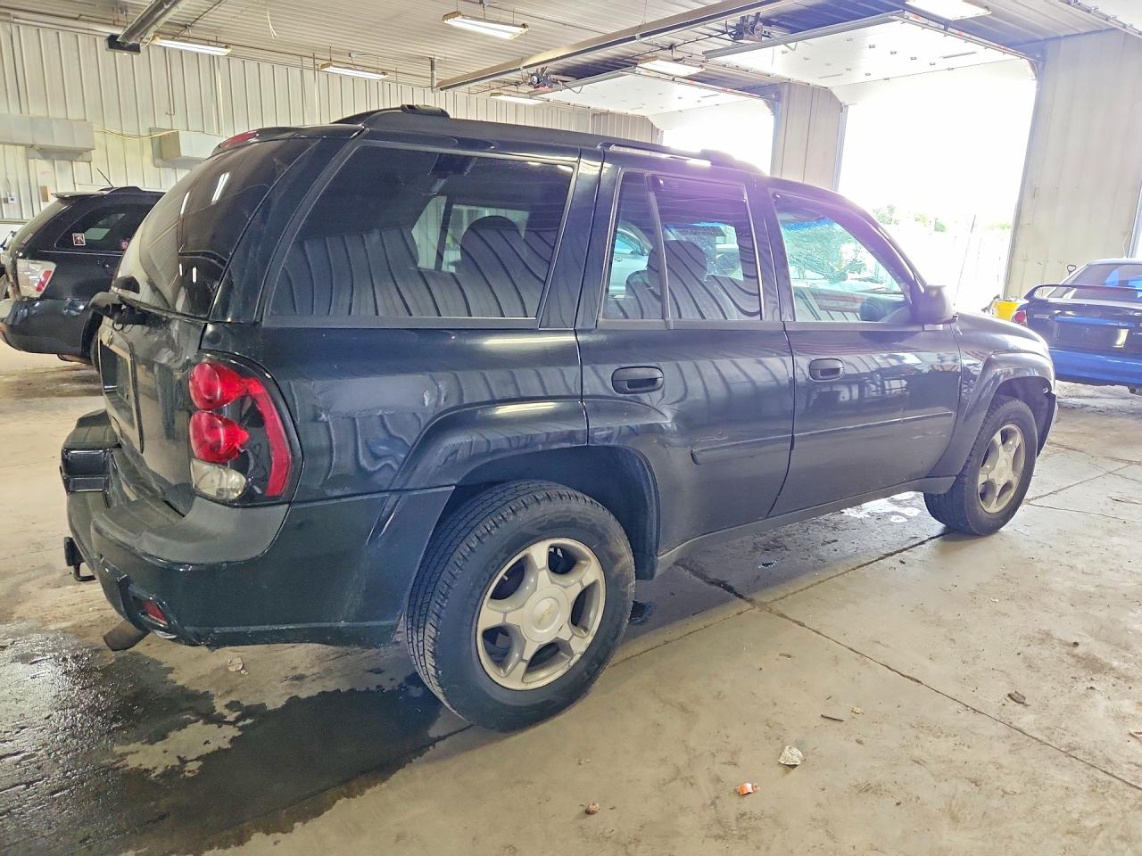 2007 Chevrolet Trailblazer Ls Black vin: 1GNDT13S372194024