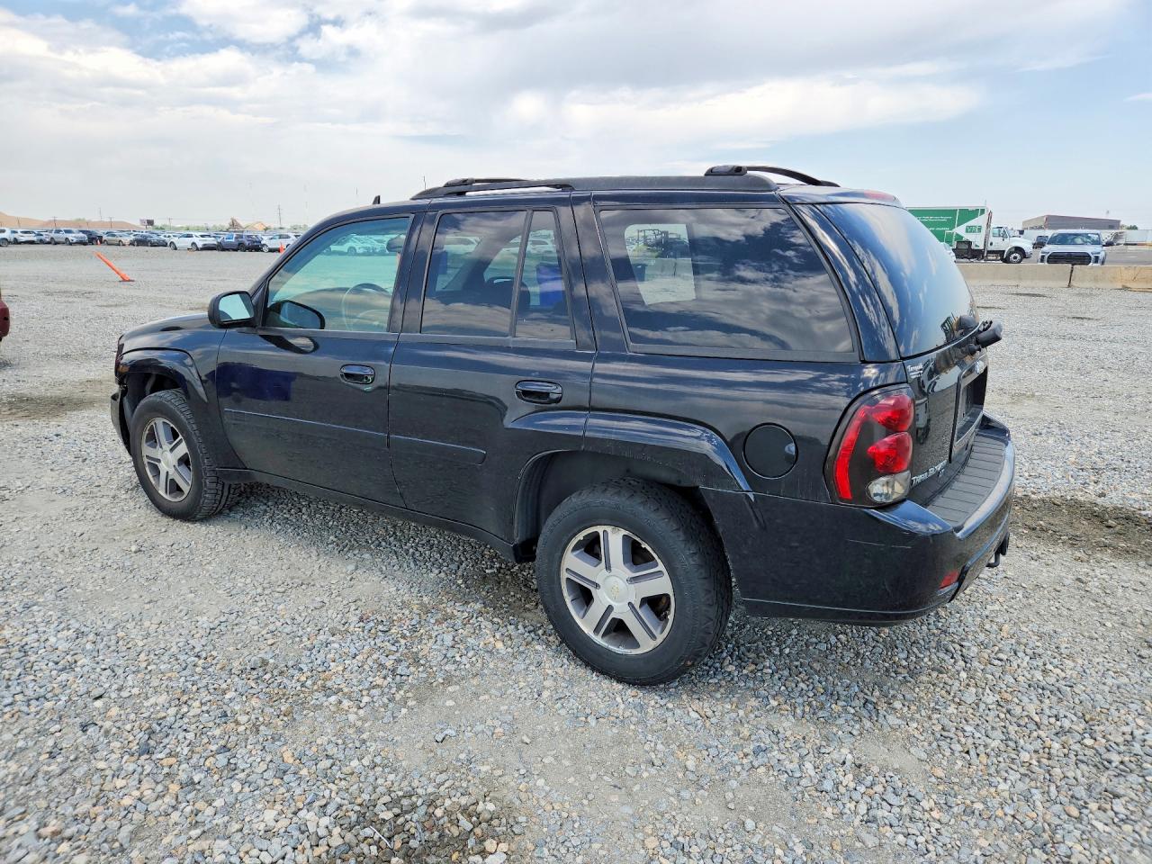 2007 Chevrolet Trailblazer Ls Black vin: 1GNDT13S372237177