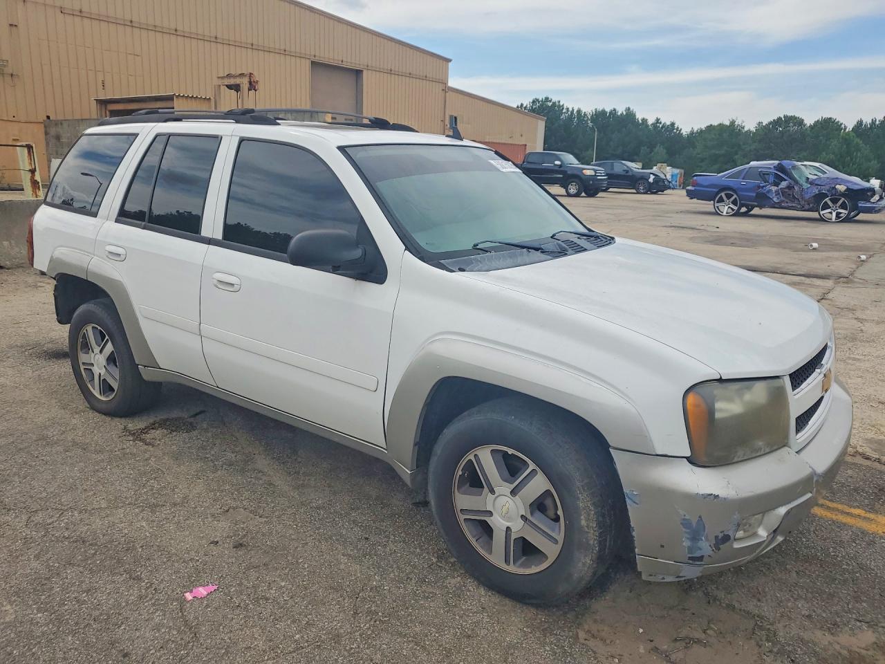2007 Chevrolet Trailblazer Ls White vin: 1GNDT13S372239849