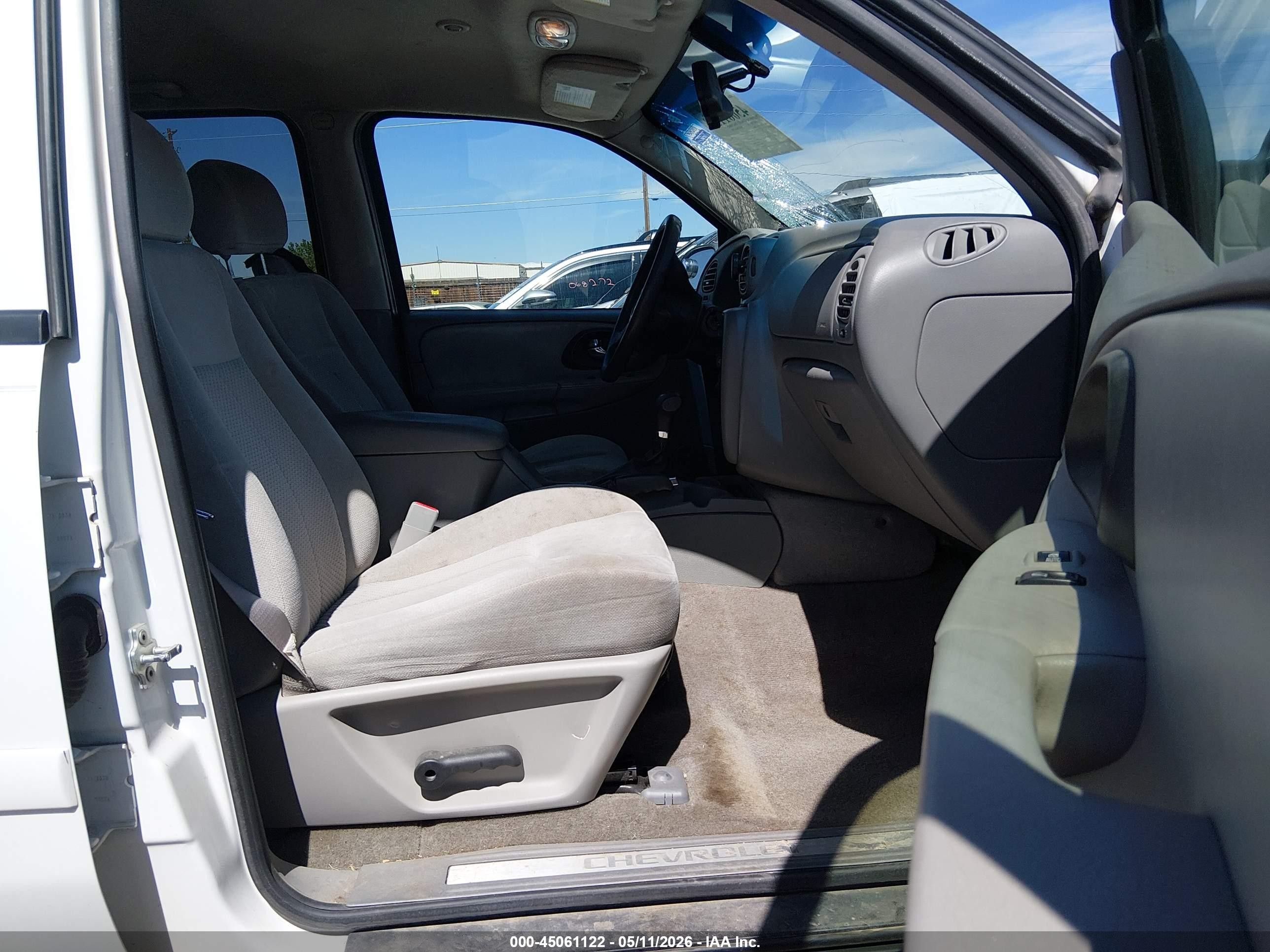 2007 Chevrolet Trailblazer Ls White vin: 1GNDT13S372243089
