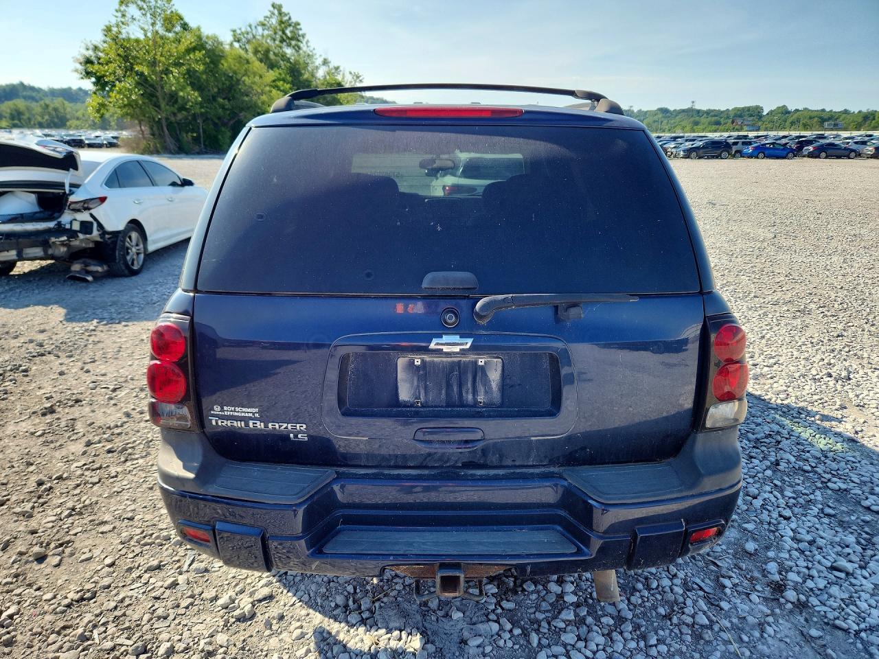 2007 Chevrolet Trailblazer Ls Blue vin: 1GNDT13S372263987