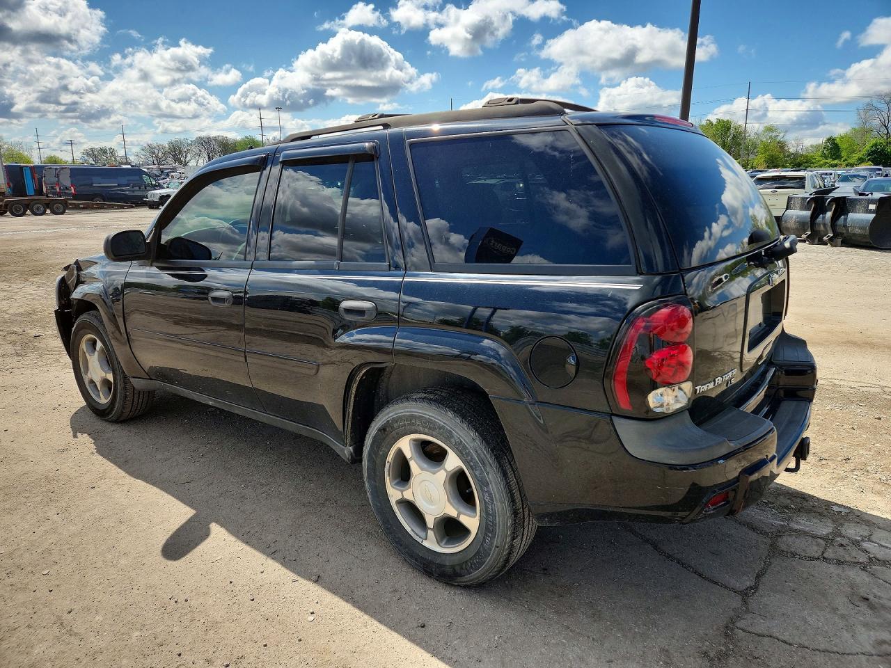 2007 Chevrolet Trailblazer Ls Black vin: 1GNDT13S372303033