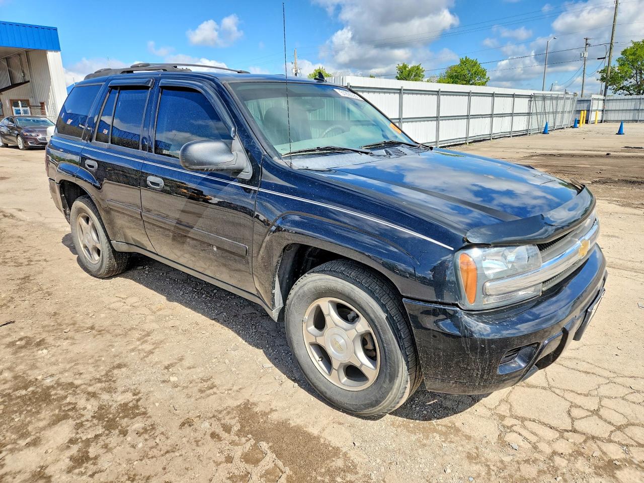 2007 Chevrolet Trailblazer Ls Black vin: 1GNDT13S372303033