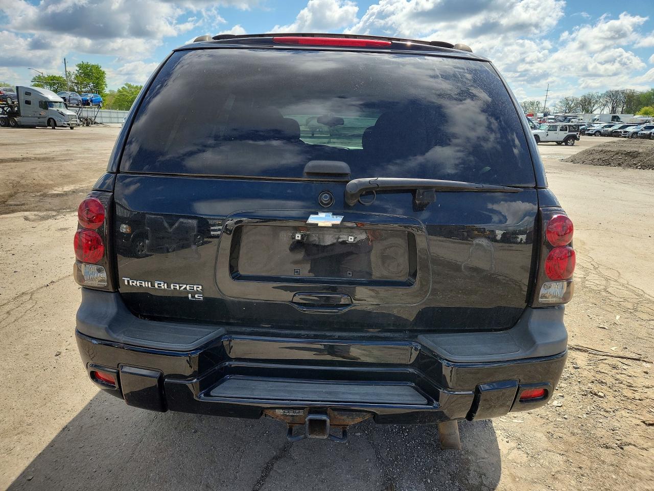 2007 Chevrolet Trailblazer Ls Black vin: 1GNDT13S372303033