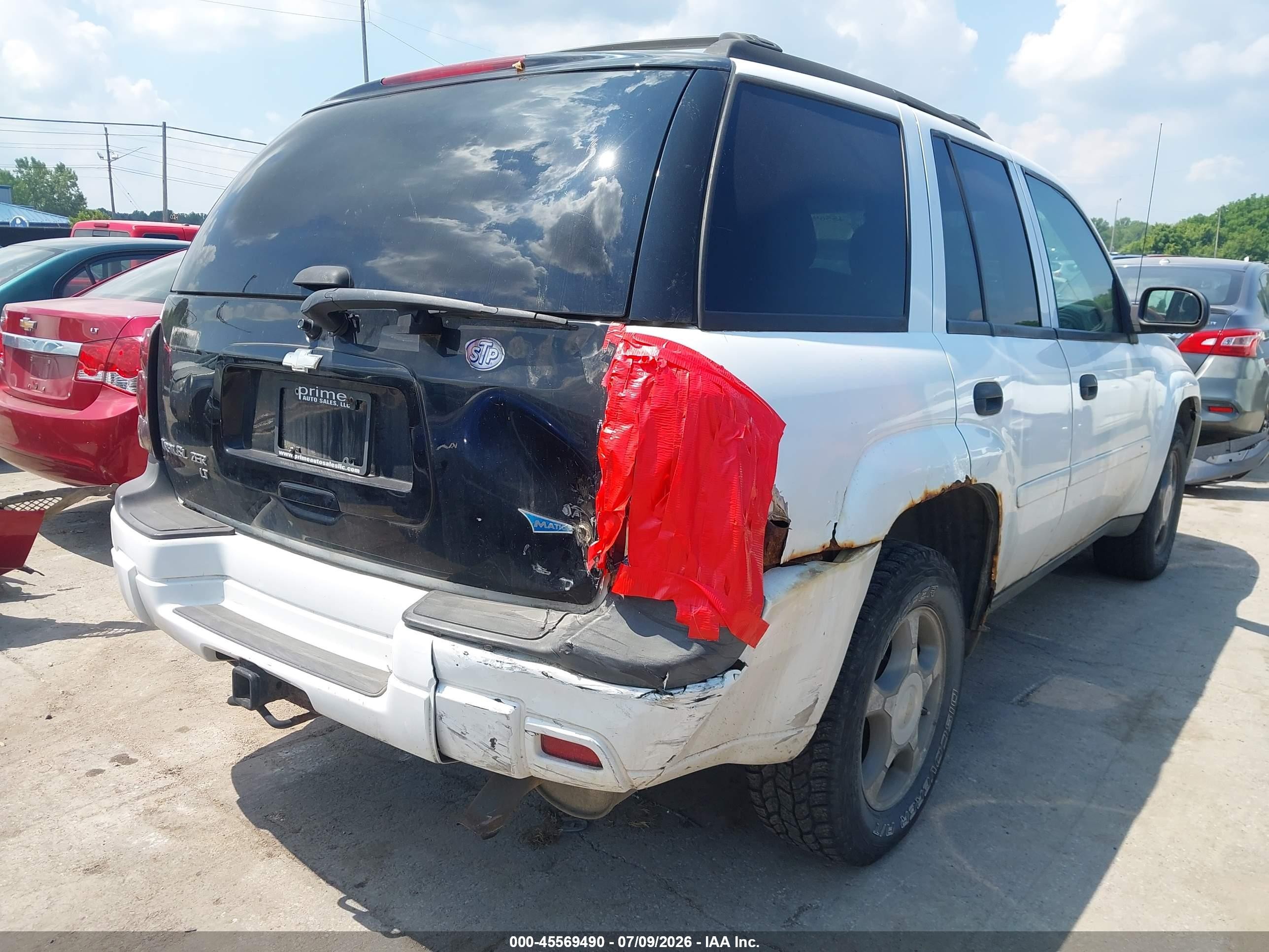 2008 Chevrolet Trailblazer Fleet Белый vin: 1GNDT13S382163065
