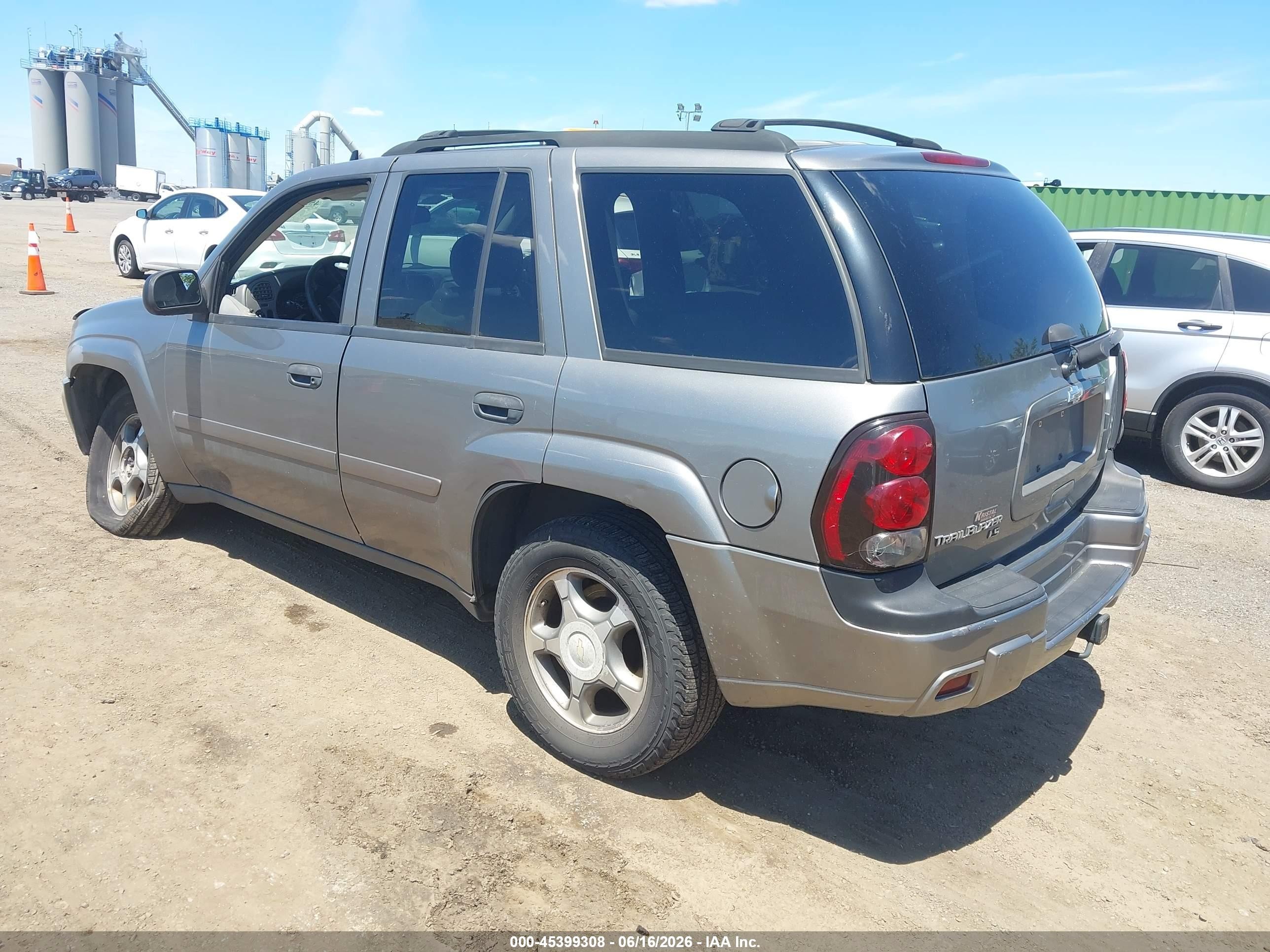 2008 Chevrolet Trailblazer Fleet Серый vin: 1GNDT13S382165396