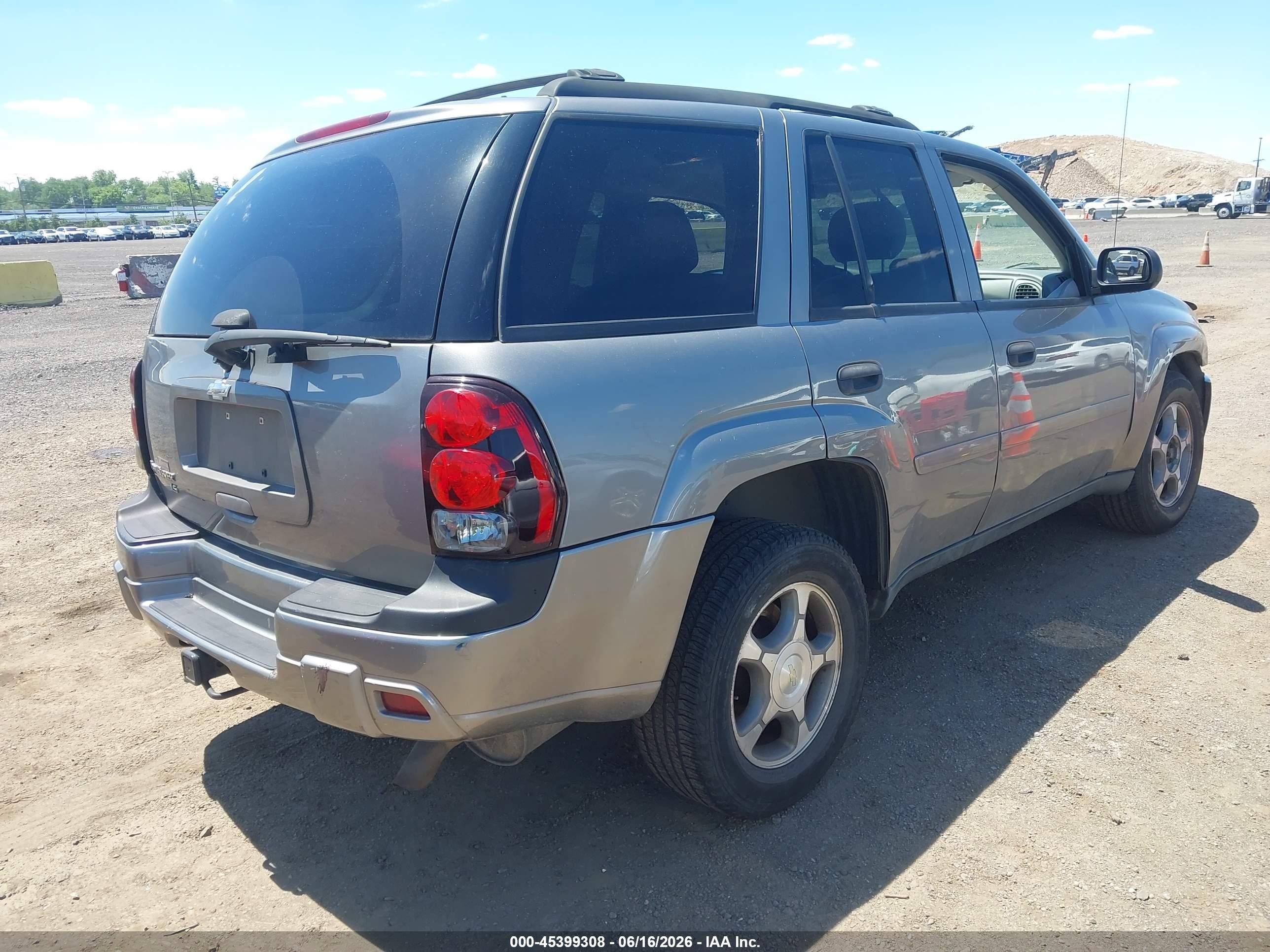 2008 Chevrolet Trailblazer Fleet Серый vin: 1GNDT13S382165396