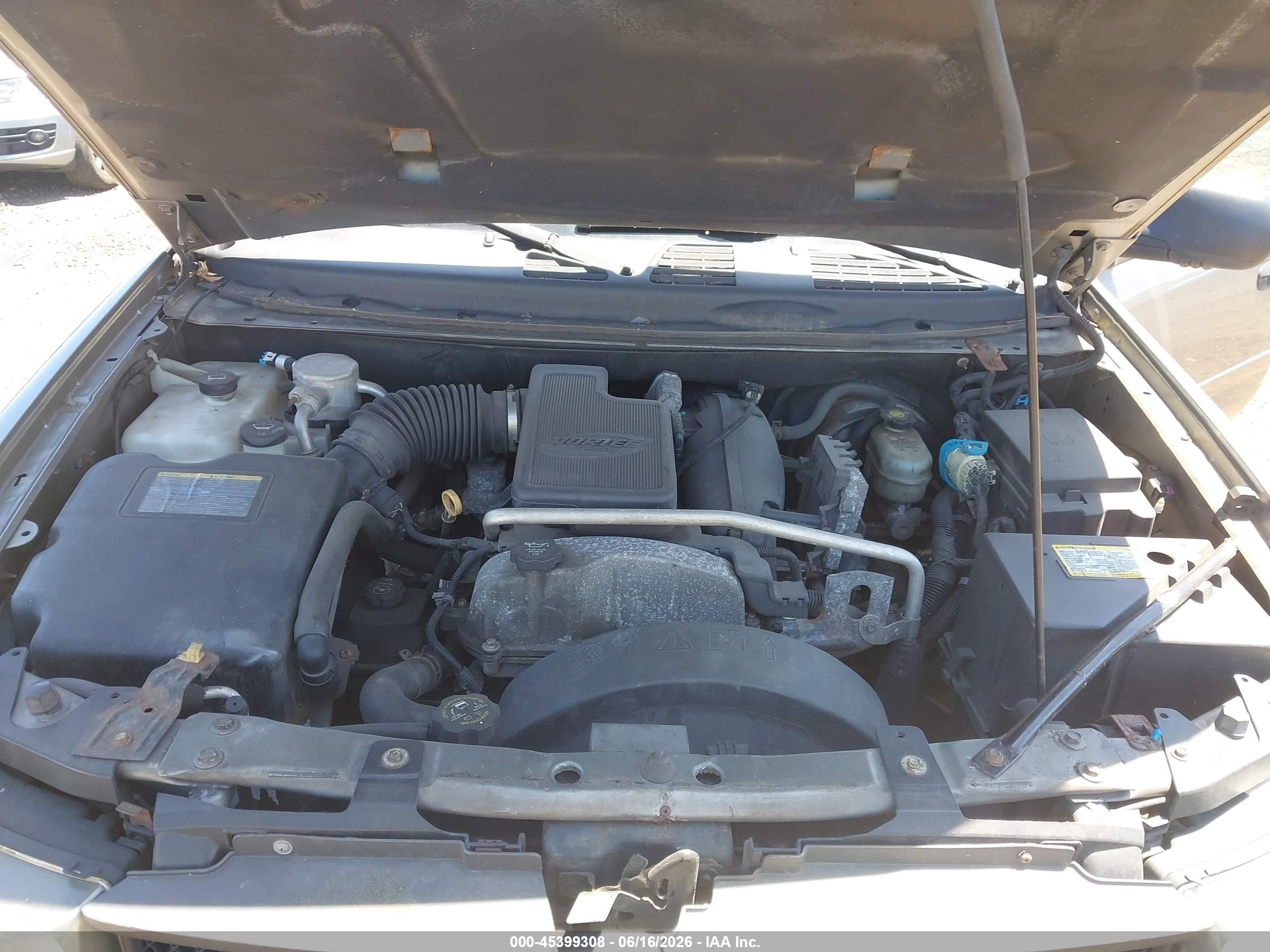 2008 Chevrolet Trailblazer Fleet Серый vin: 1GNDT13S382165396