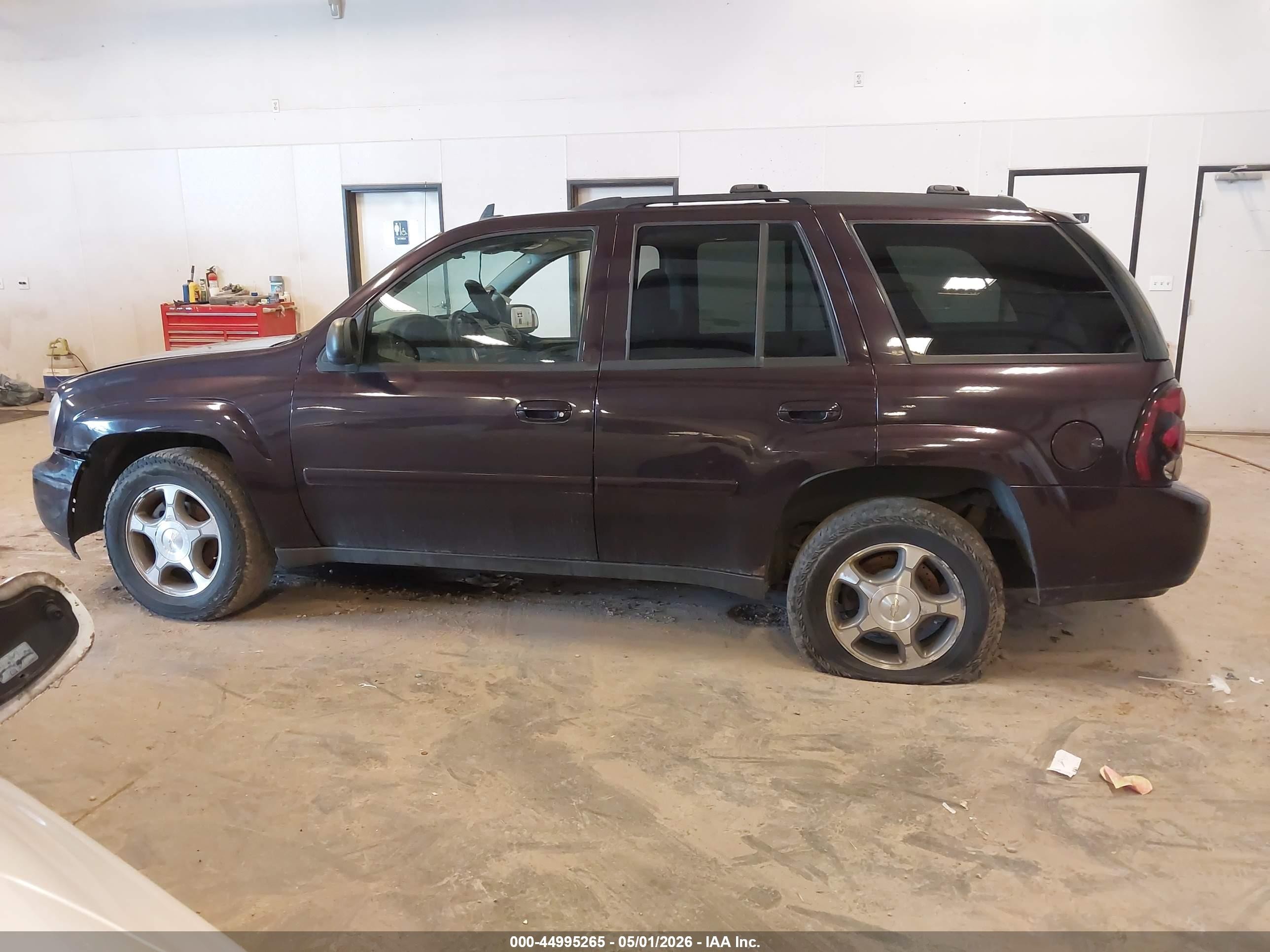 2008 Chevrolet Trailblazer Lt Purple vin: 1GNDT13S382240503