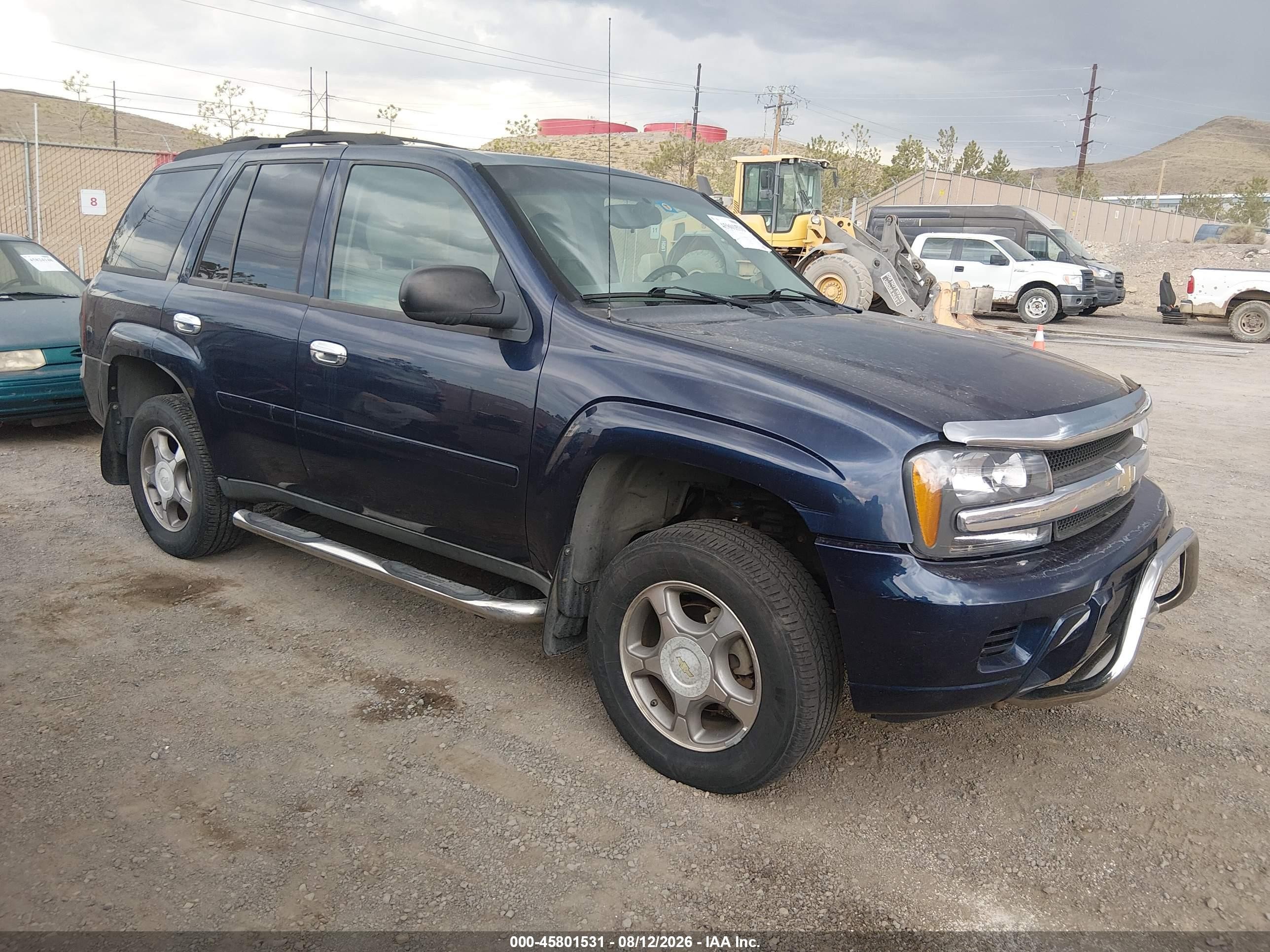 2008 Chevrolet Trailblazer Fleet Blue vin: 1GNDT13S382256717