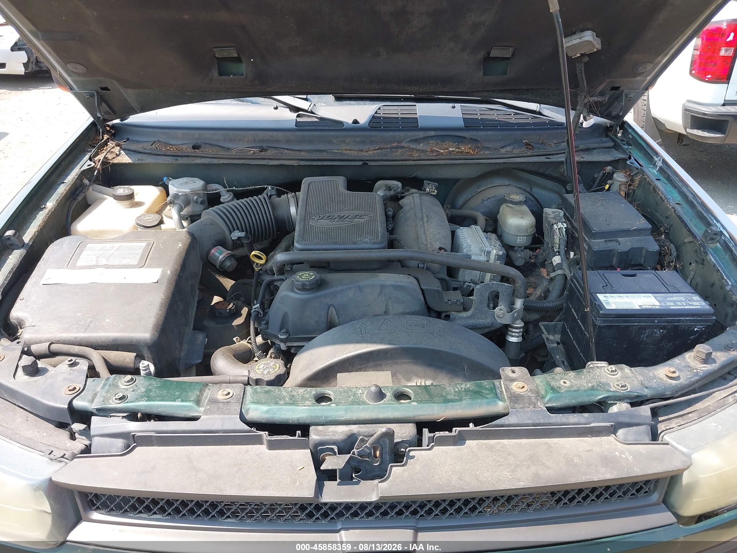 2002 Chevrolet Trailblazer Ltz Green vin: 1GNDT13S422318147