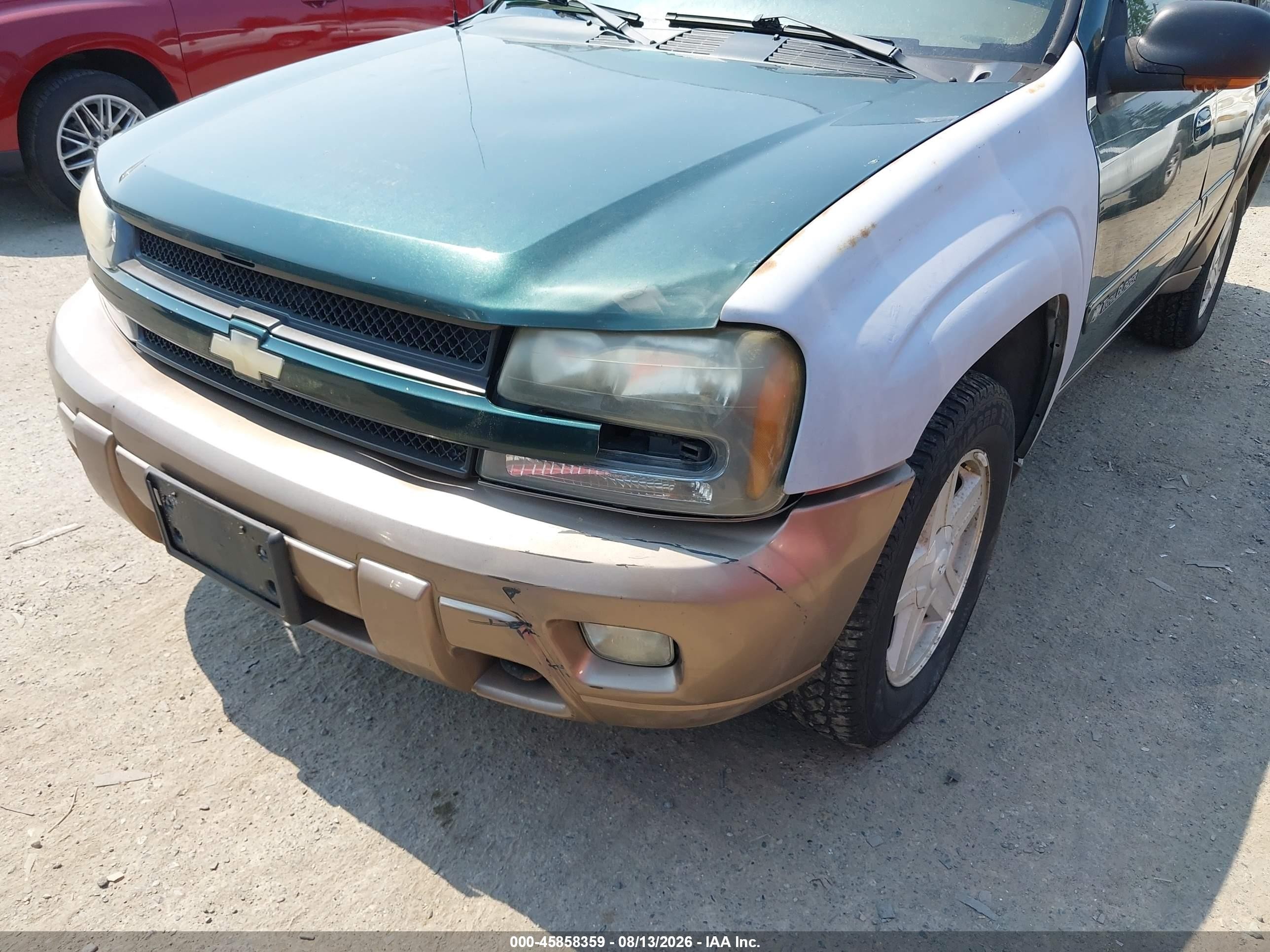 2002 Chevrolet Trailblazer Ltz Green vin: 1GNDT13S422318147