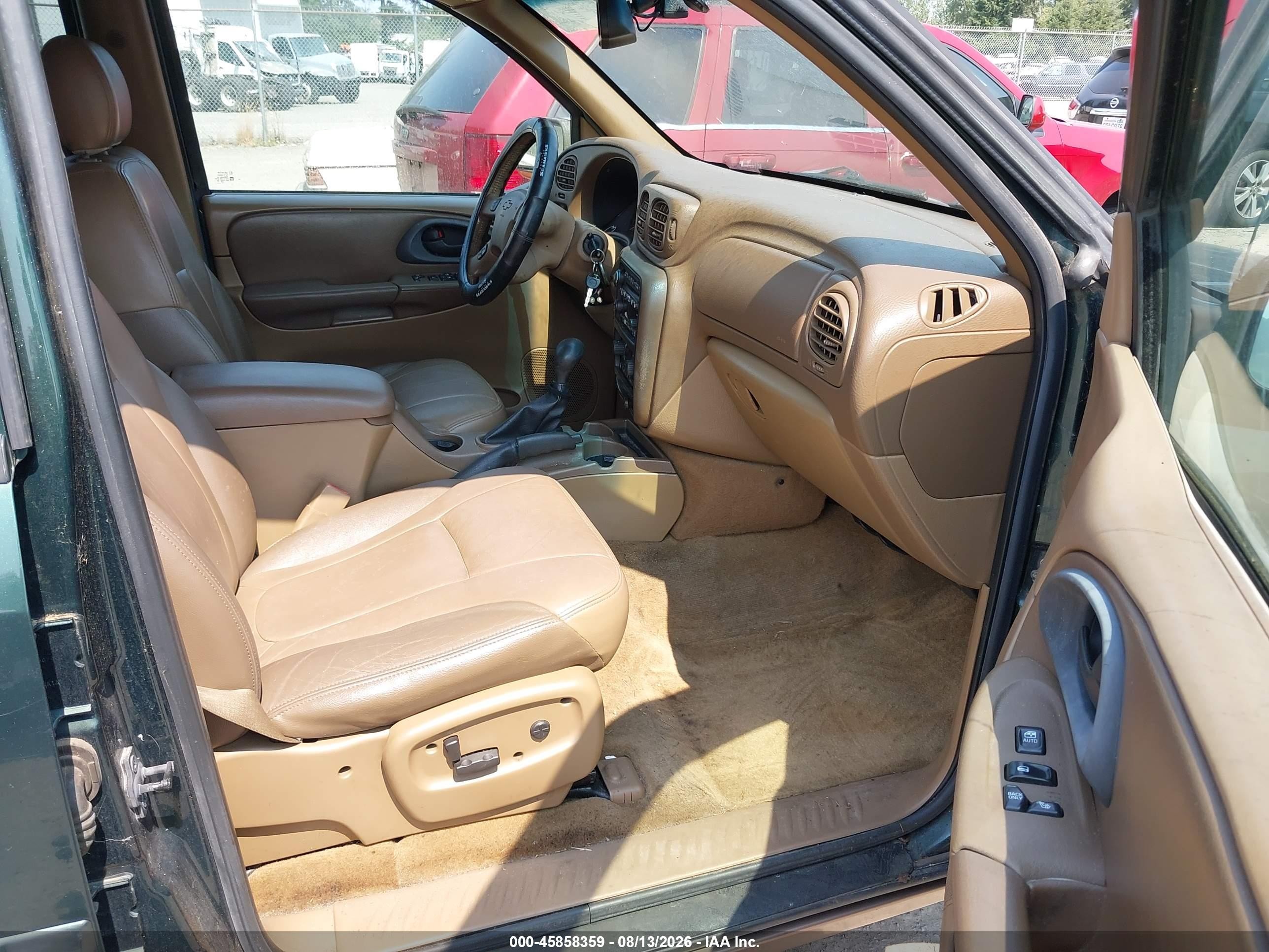 2002 Chevrolet Trailblazer Ltz Green vin: 1GNDT13S422318147
