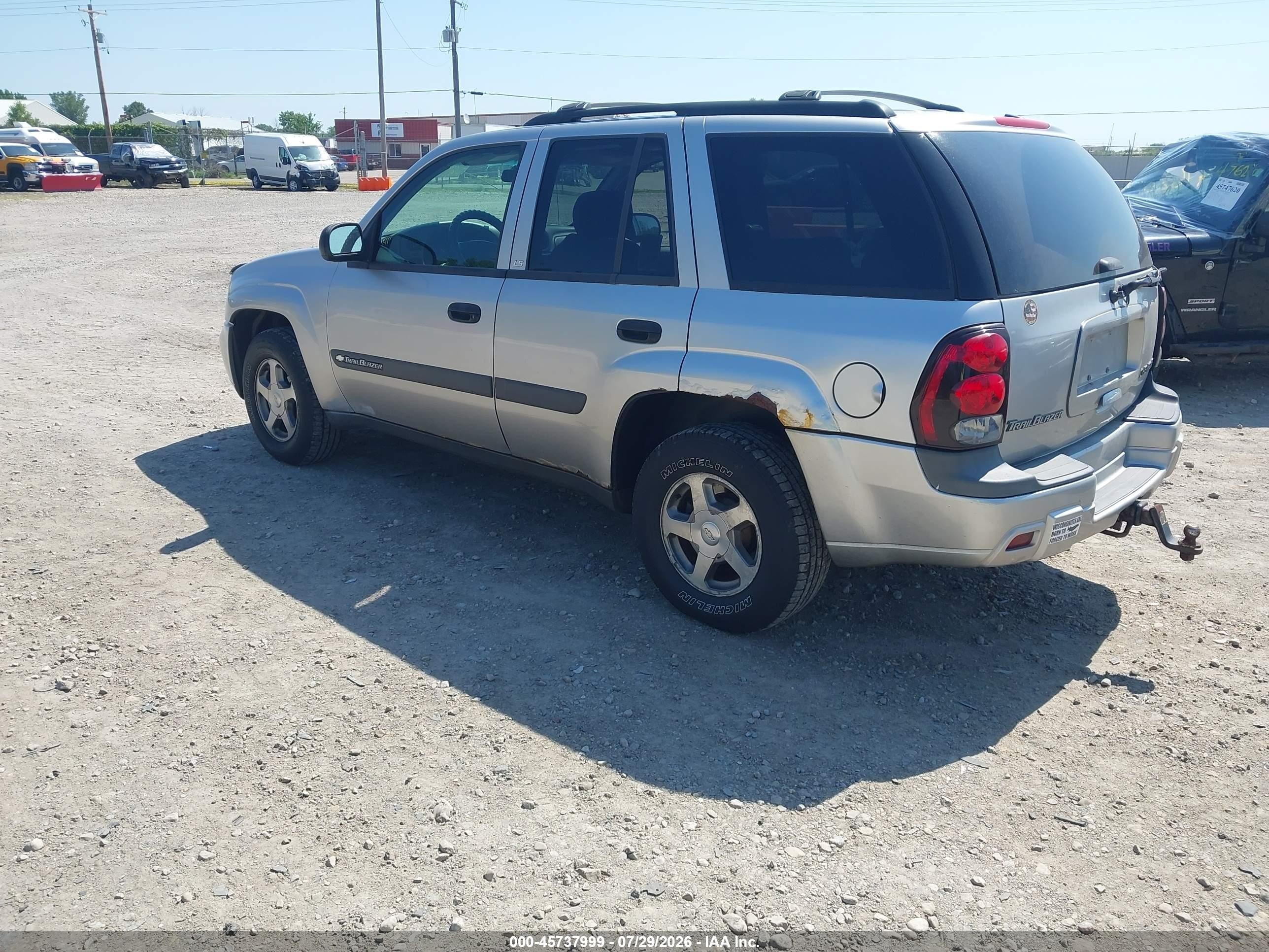 2004 Chevrolet Trailblazer Ls Silver vin: 1GNDT13S442156510
