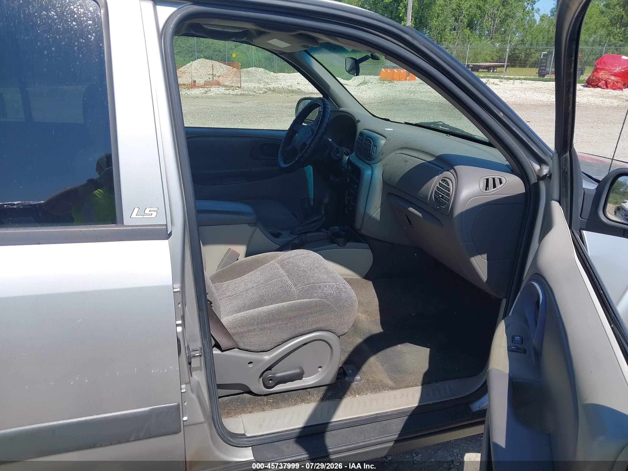 2004 Chevrolet Trailblazer Ls Silver vin: 1GNDT13S442156510