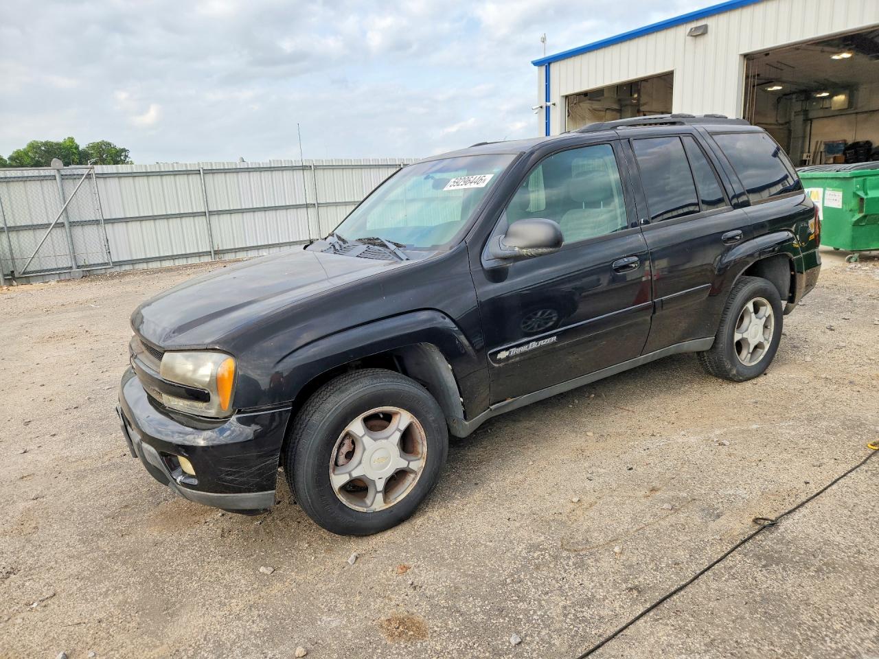 2004 Chevrolet Trailblazer Ls Black vin: 1GNDT13S442208928