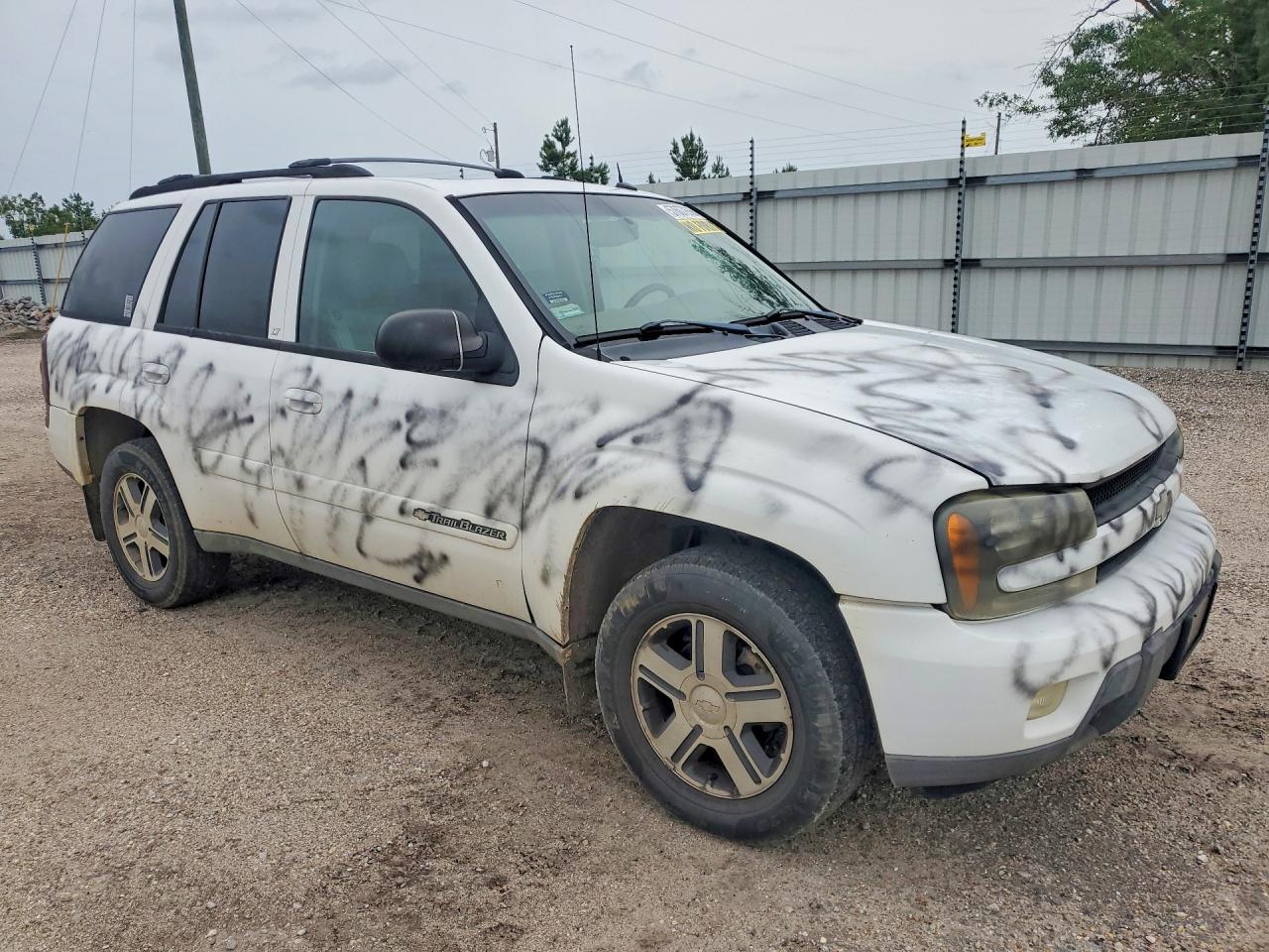 2004 Chevrolet Trailblazer Ls White vin: 1GNDT13S442329152