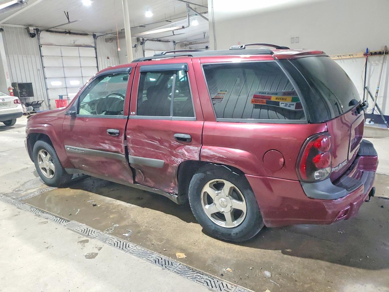 2004 Chevrolet Trailblazer Ls/lt Maroon vin: 1GNDT13S442351720