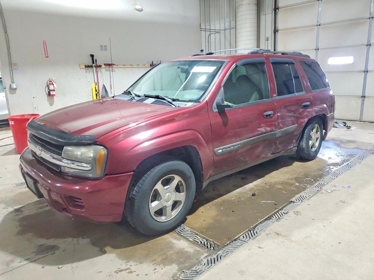 2004 Chevrolet Trailblazer Ls/lt Maroon vin: 1GNDT13S442351720