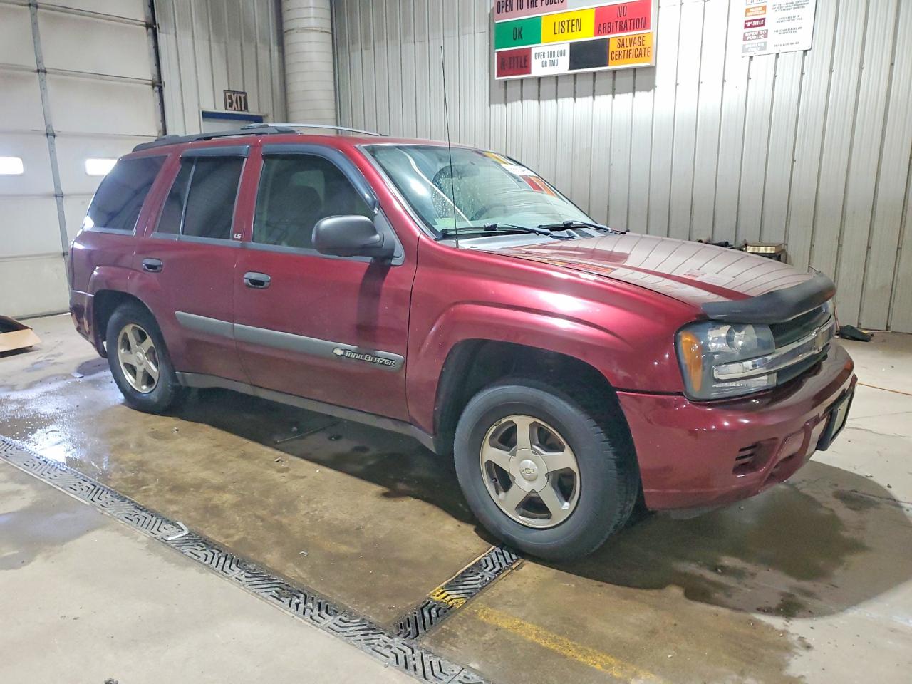 2004 Chevrolet Trailblazer Ls/lt Maroon vin: 1GNDT13S442351720