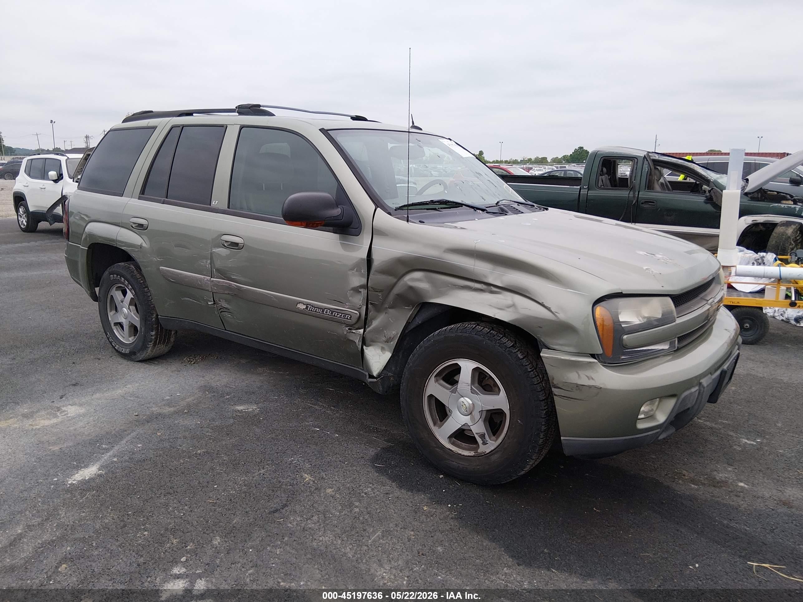 2004 Chevrolet Trailblazer Lt Green vin: 1GNDT13S442437786