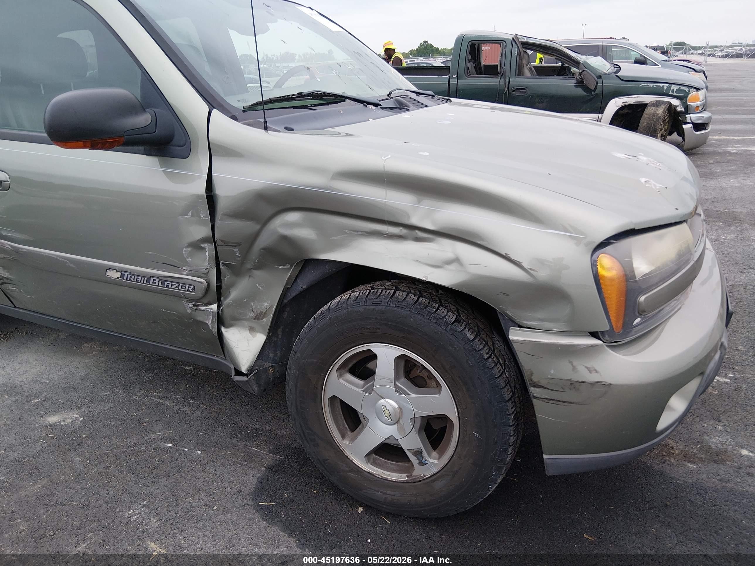 2004 Chevrolet Trailblazer Lt Green vin: 1GNDT13S442437786