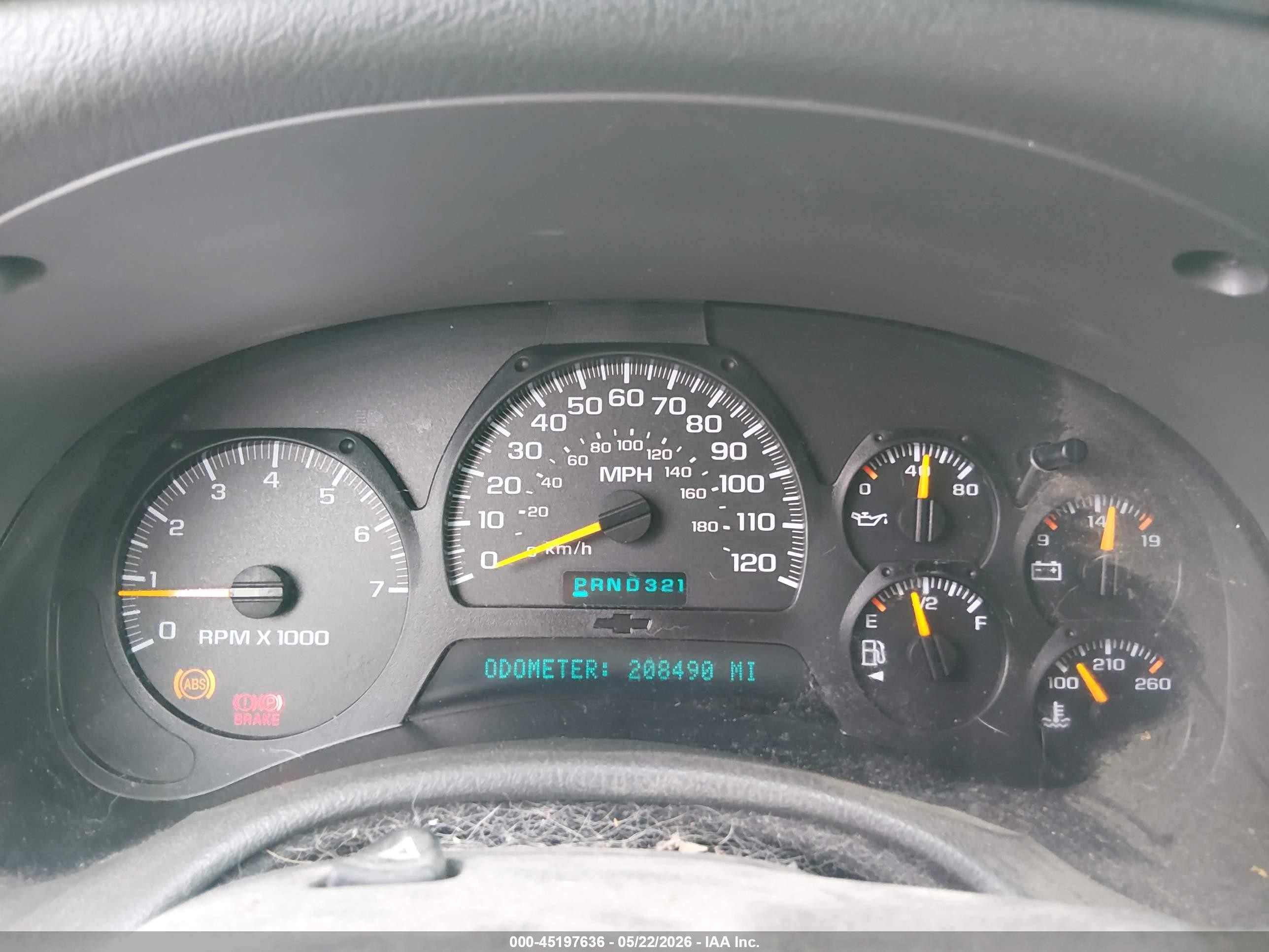 2004 Chevrolet Trailblazer Lt Green vin: 1GNDT13S442437786