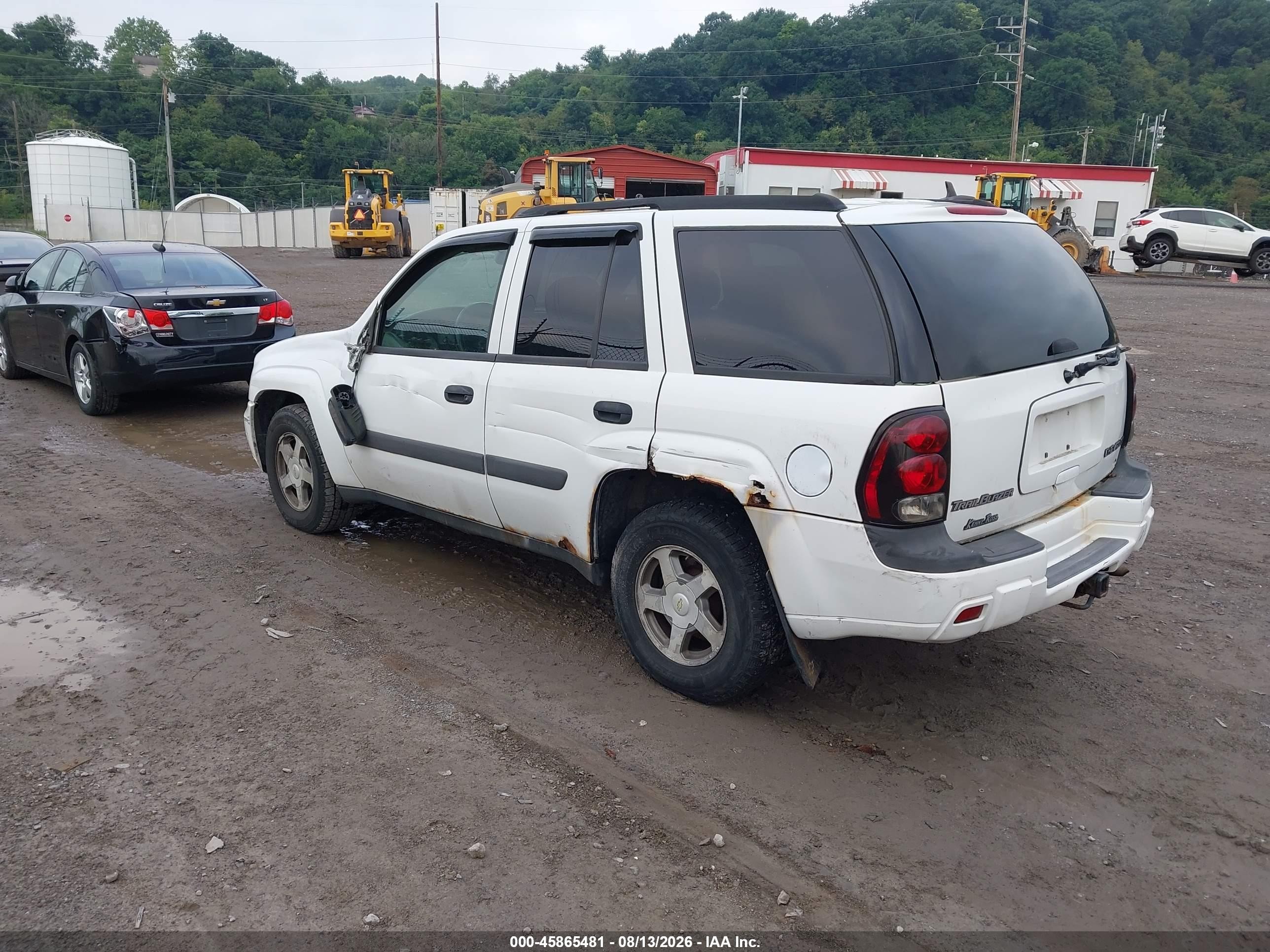 2005 Chevrolet Trailblazer Ls Белый vin: 1GNDT13S452189573
