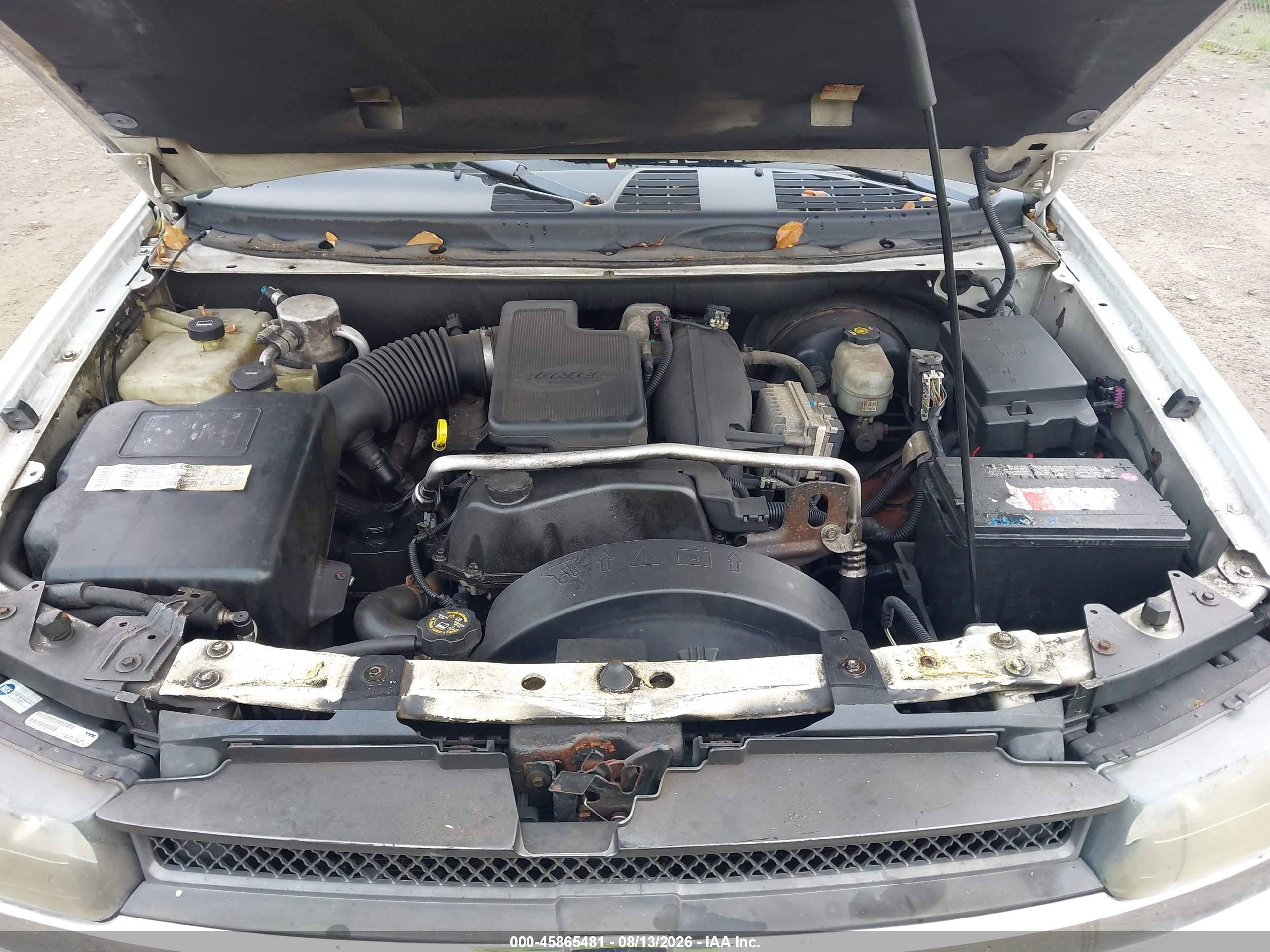 2005 Chevrolet Trailblazer Ls Белый vin: 1GNDT13S452189573