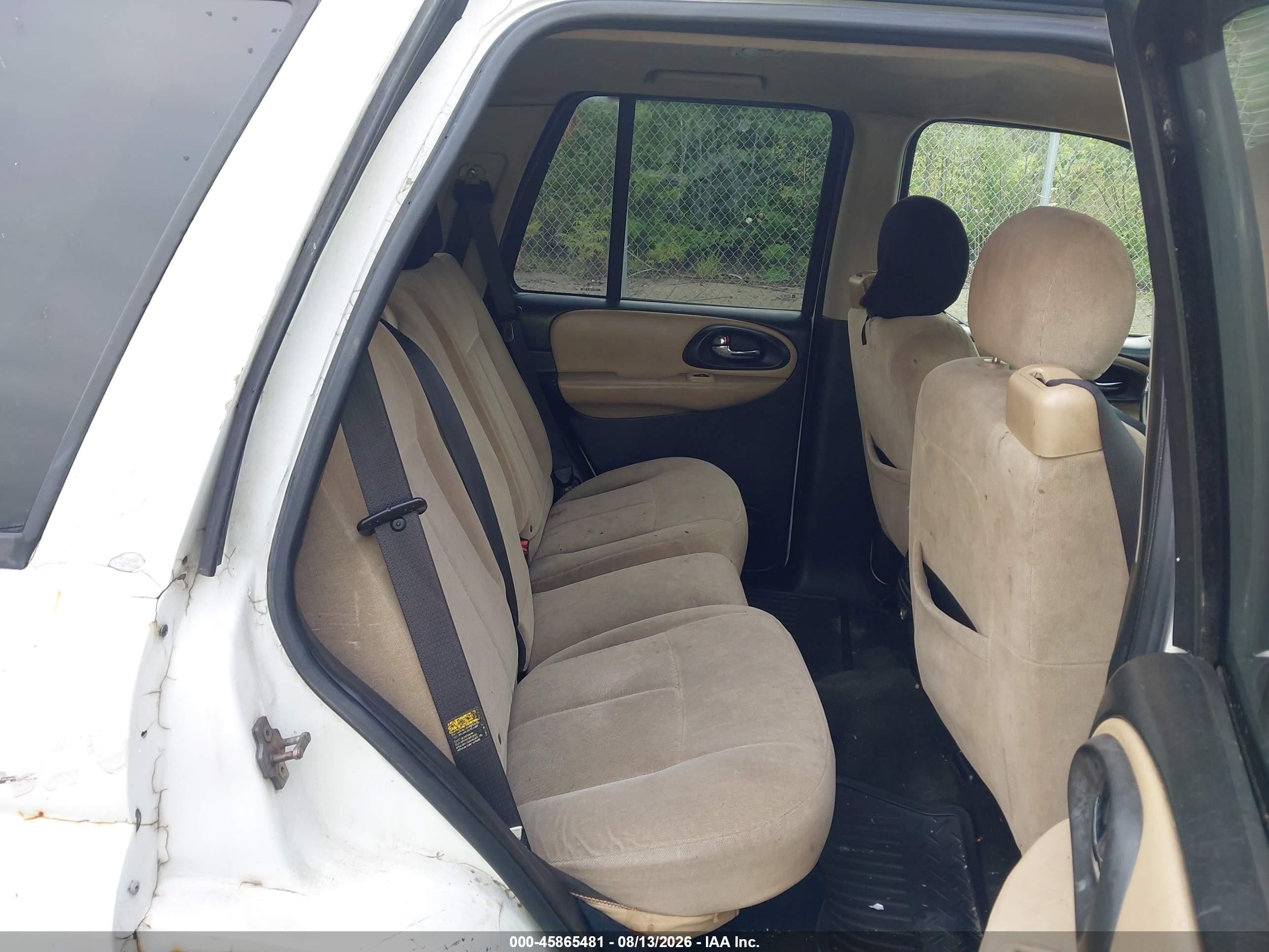 2005 Chevrolet Trailblazer Ls Белый vin: 1GNDT13S452189573
