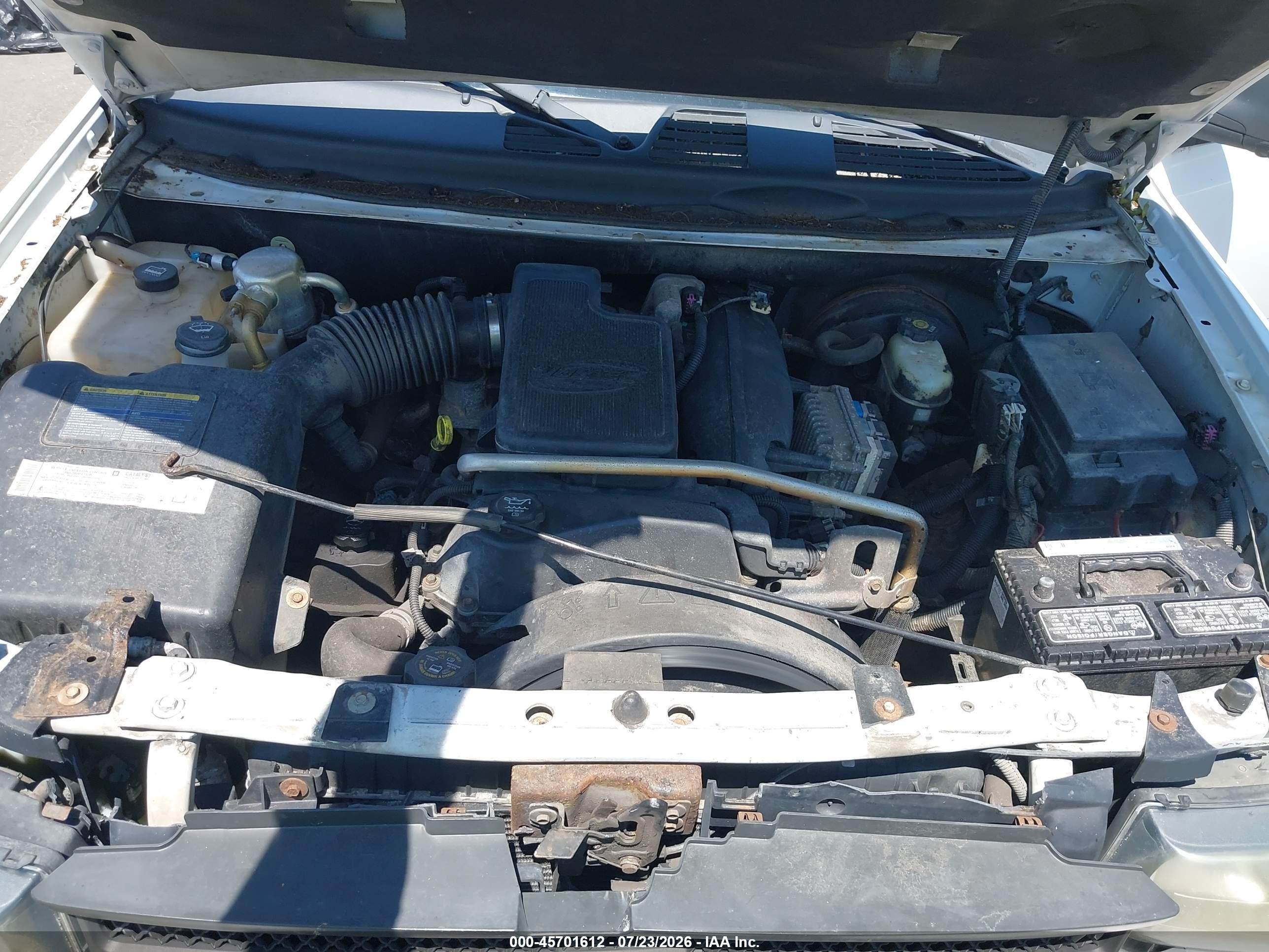 2005 Chevrolet Trailblazer Ls White vin: 1GNDT13S452250081