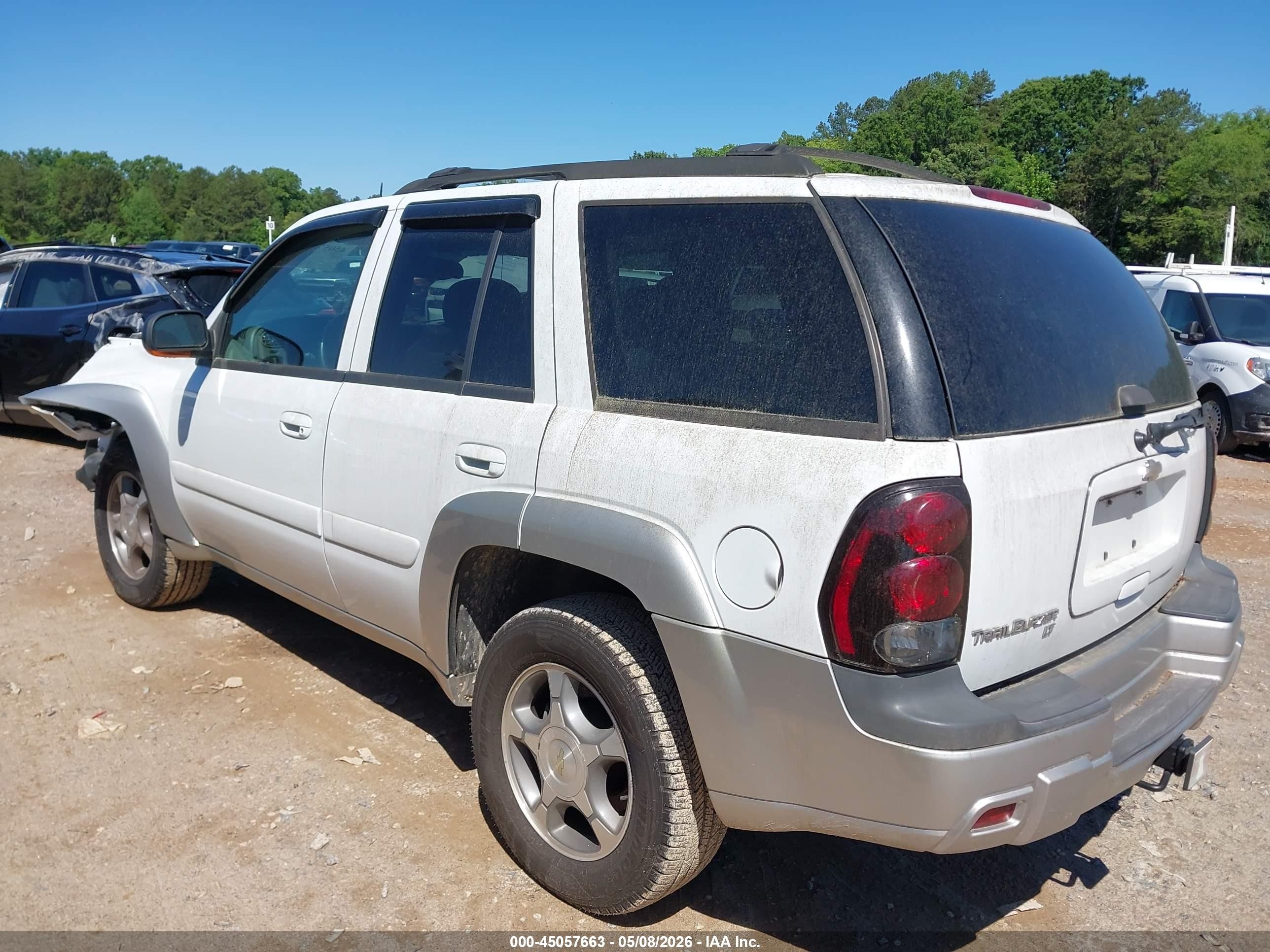 2005 Chevrolet Trailblazer Lt White vin: 1GNDT13S452304964