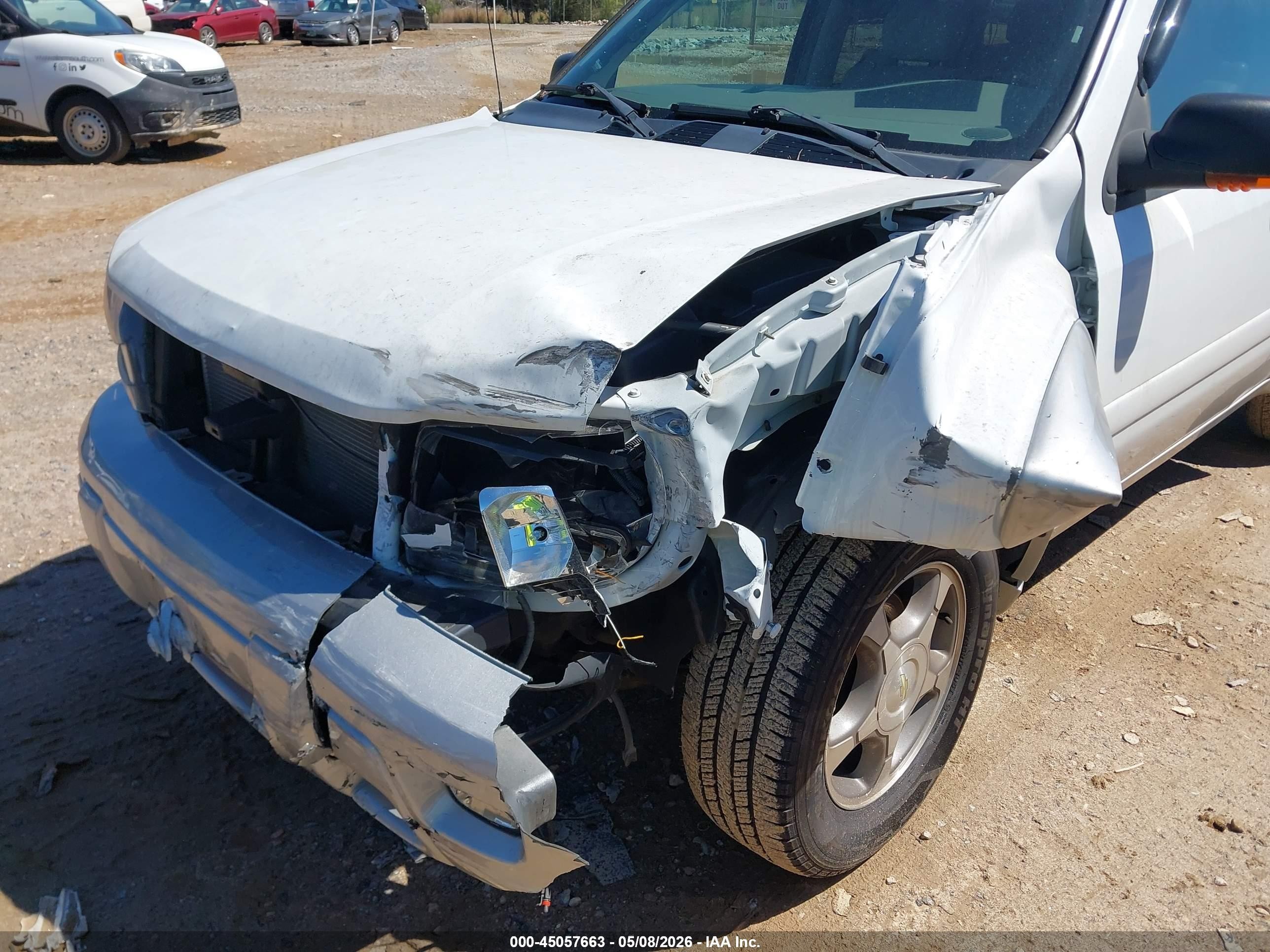 2005 Chevrolet Trailblazer Lt White vin: 1GNDT13S452304964