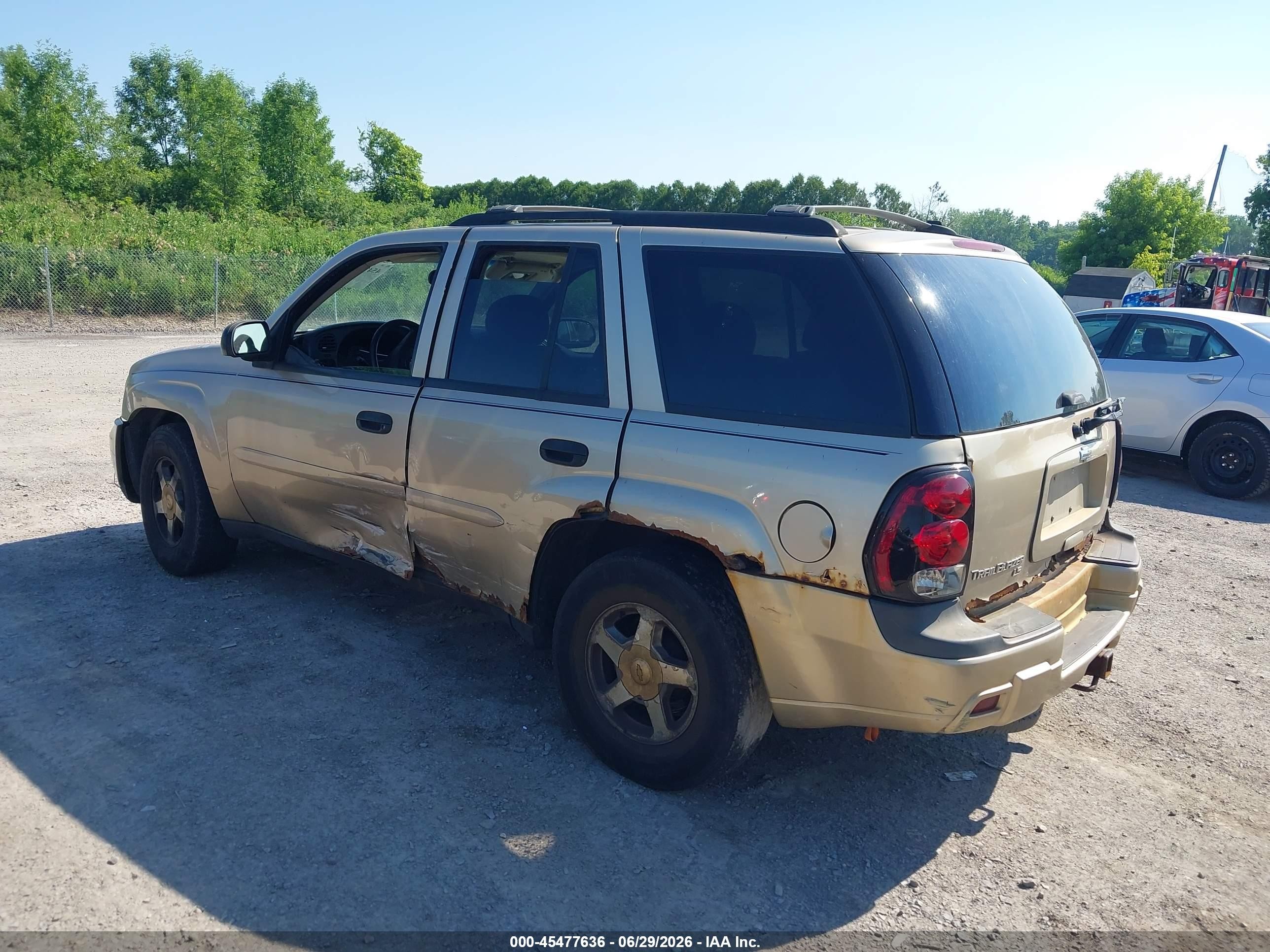 2006 Chevrolet Trailblazer Ls Gold vin: 1GNDT13S462117984