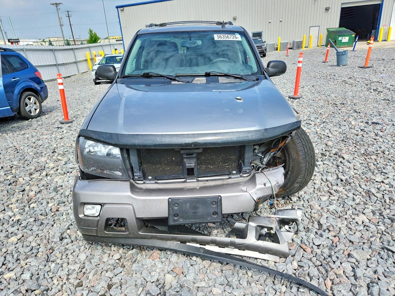 2007 Chevrolet Trailblazer Ls Gray vin: 1GNDT13S472136472