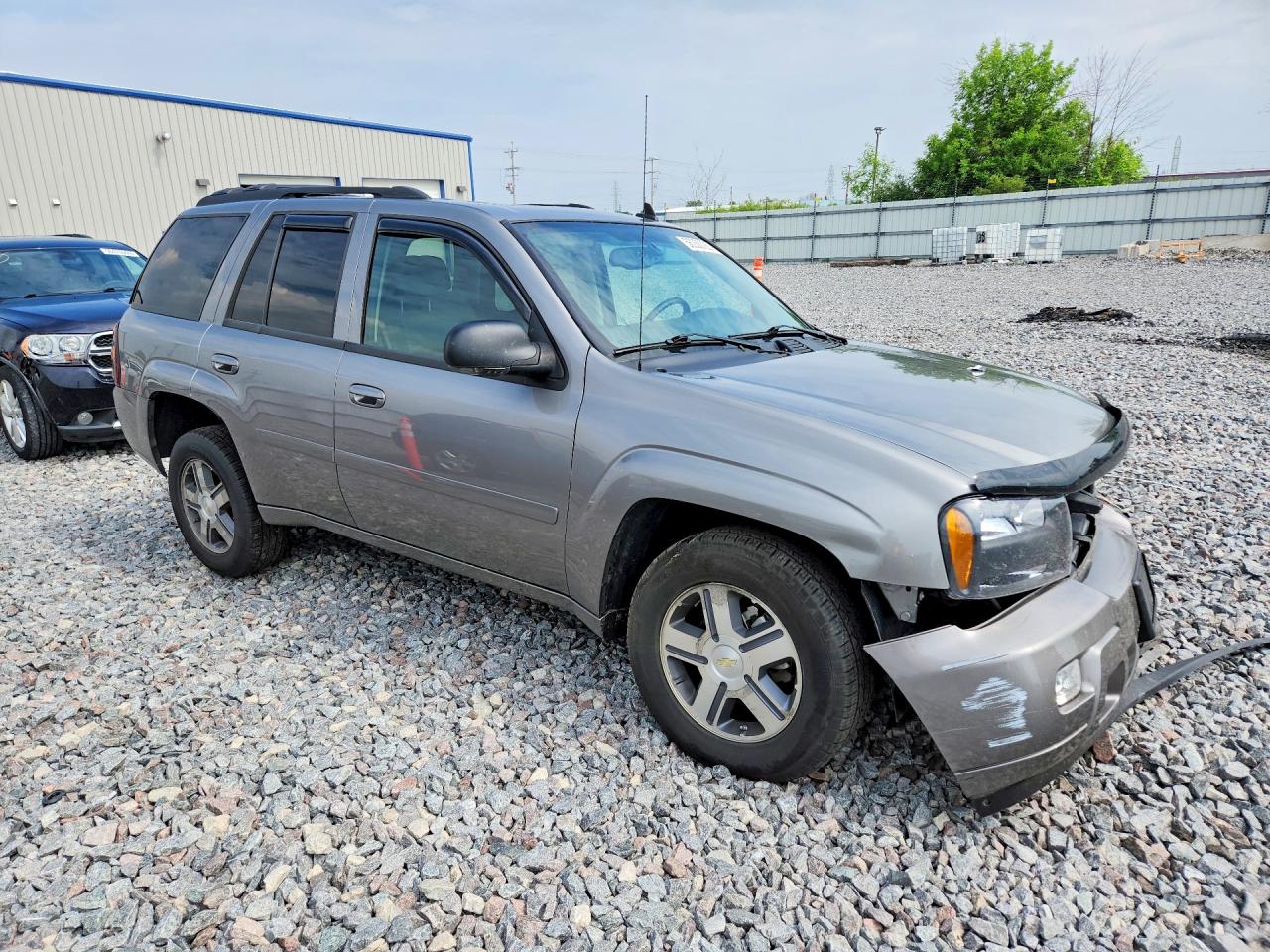 2007 Chevrolet Trailblazer Ls Gray vin: 1GNDT13S472136472